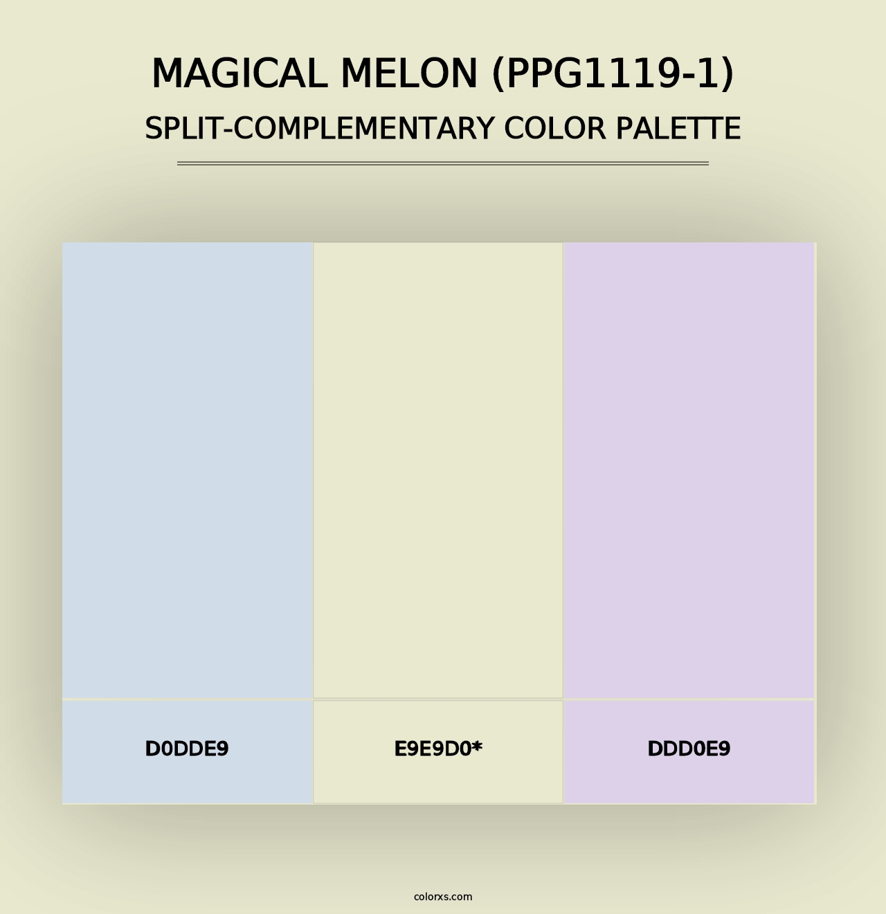 Magical Melon (PPG1119-1) - Split-Complementary Color Palette