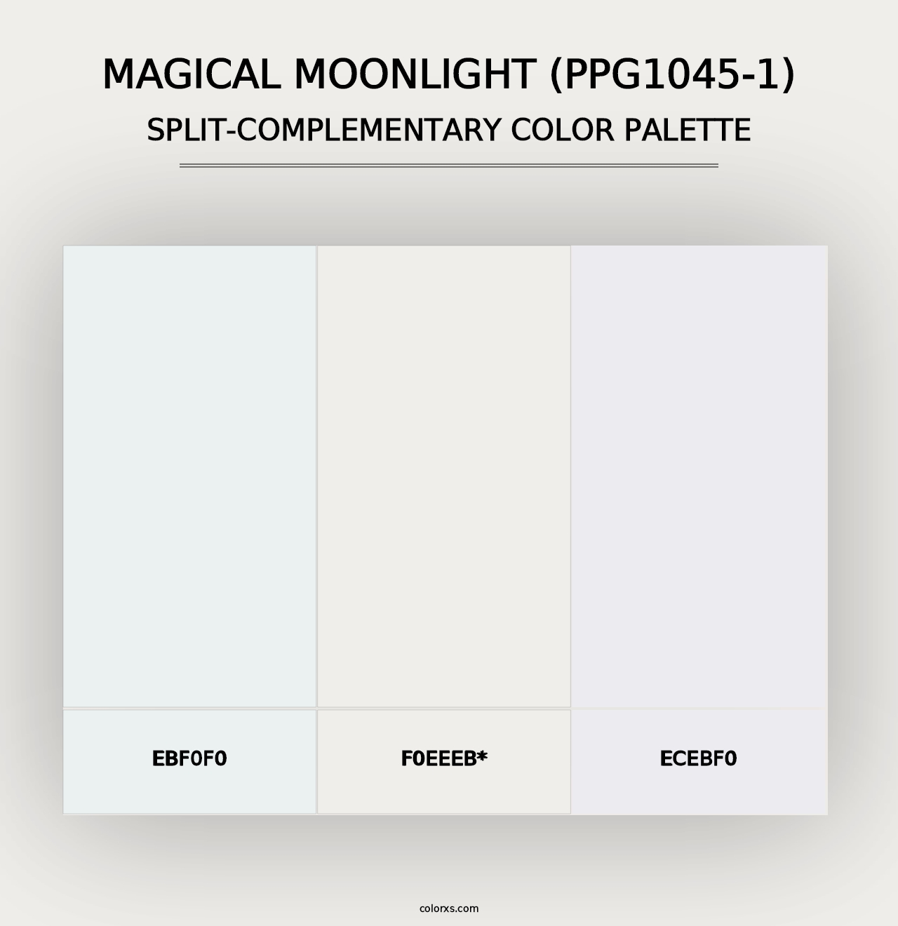 Magical Moonlight (PPG1045-1) - Split-Complementary Color Palette