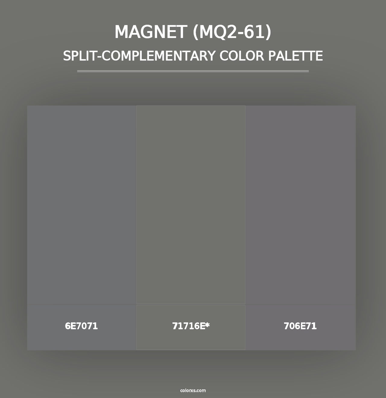 Magnet (MQ2-61) - Split-Complementary Color Palette