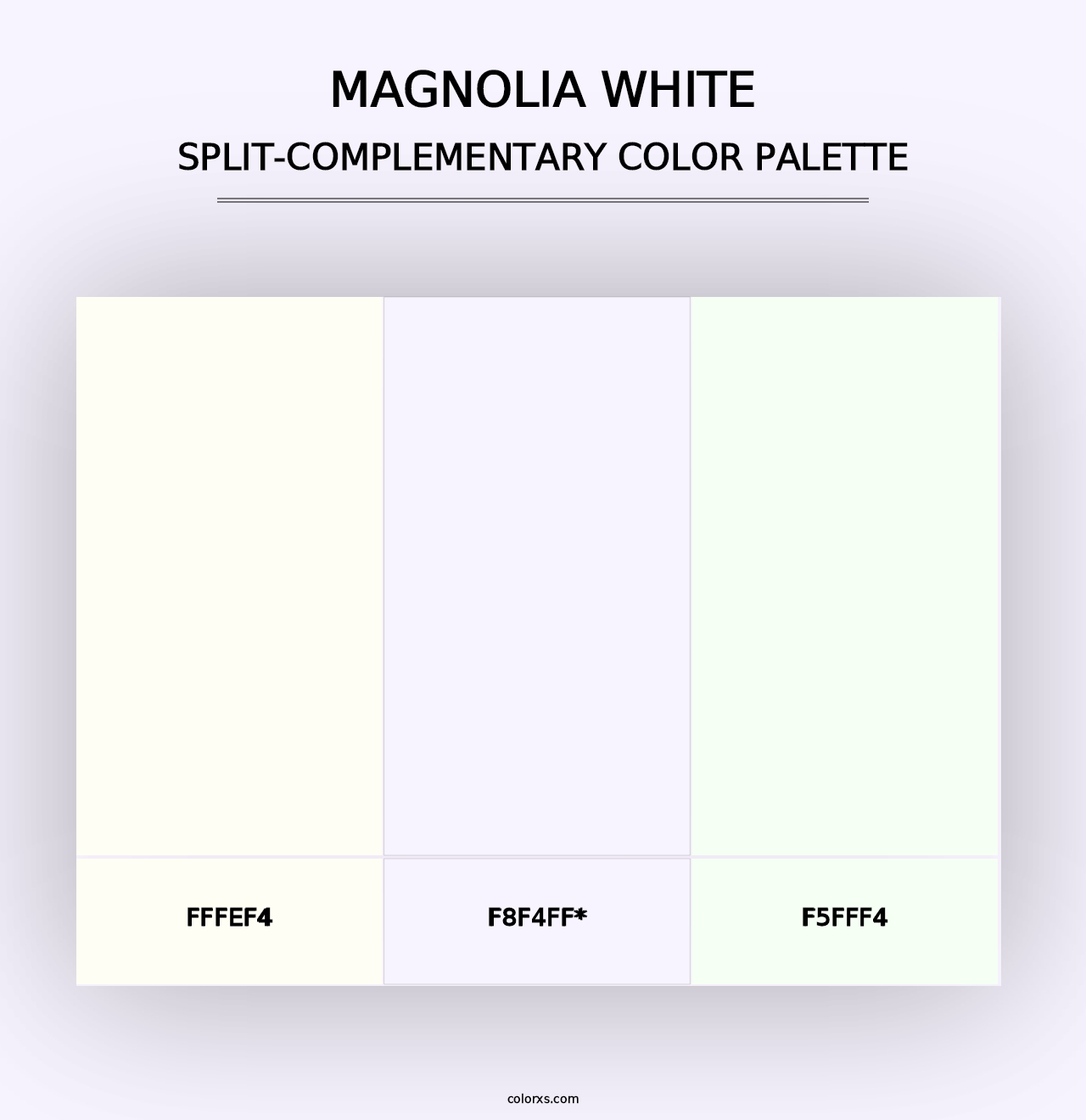 Magnolia White - Split-Complementary Color Palette