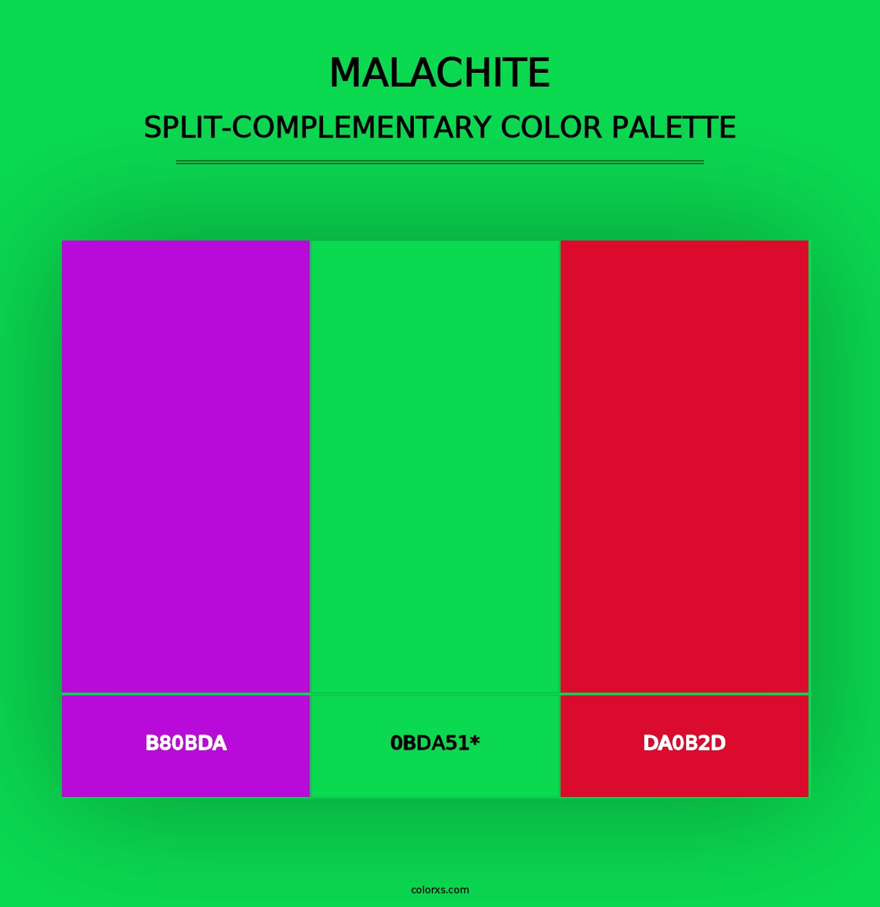 Malachite - Split-Complementary Color Palette