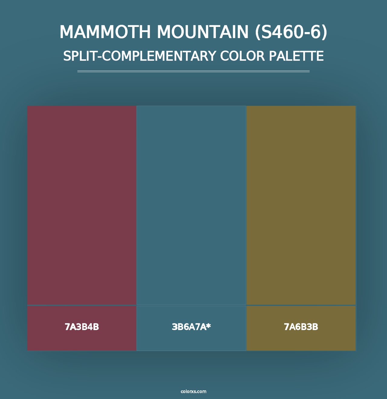 Mammoth Mountain (S460-6) - Split-Complementary Color Palette