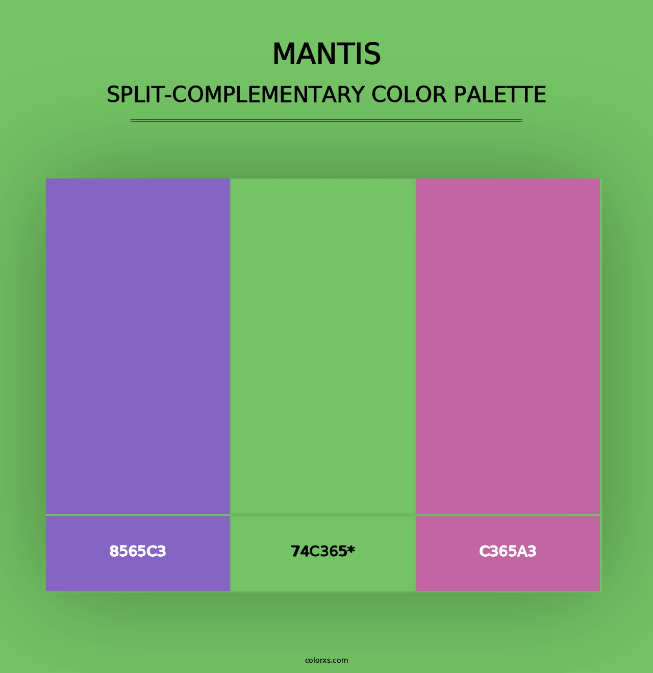 Mantis - Split-Complementary Color Palette