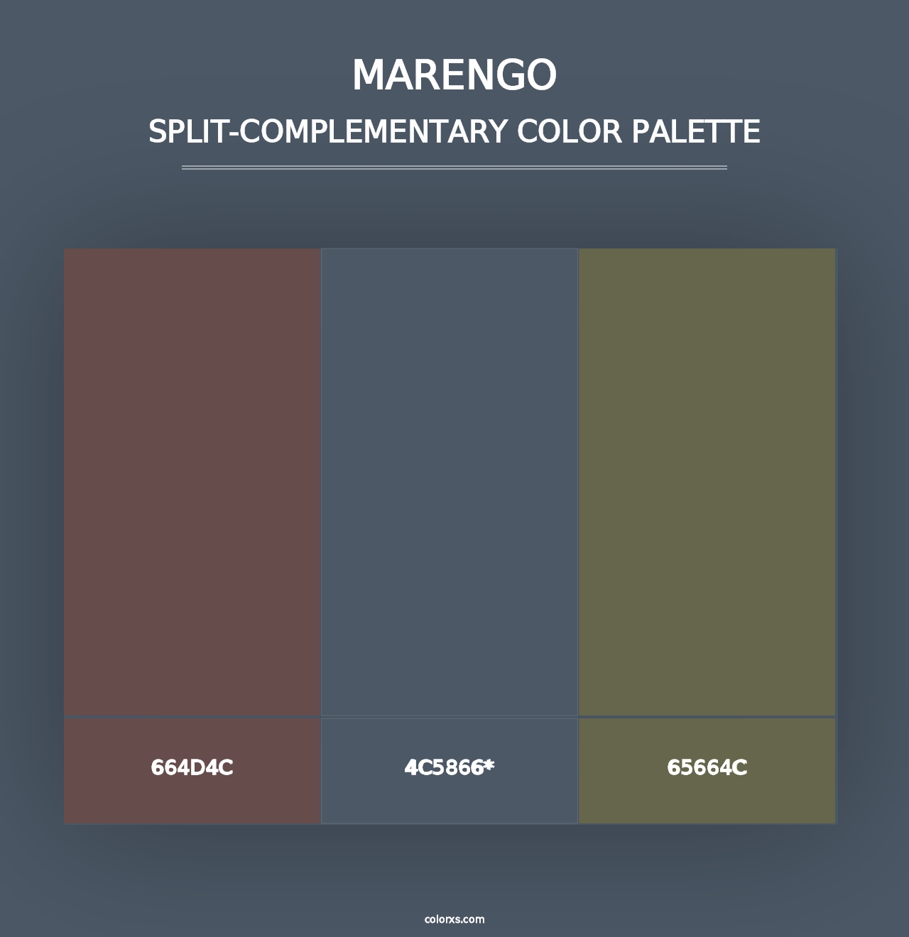 Marengo - Split-Complementary Color Palette