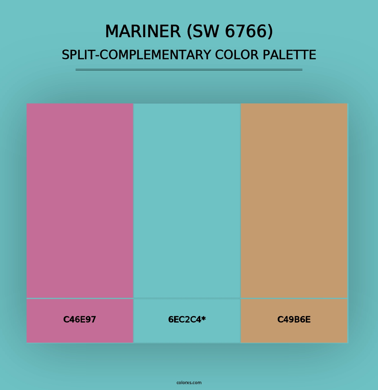 Mariner (SW 6766) - Split-Complementary Color Palette