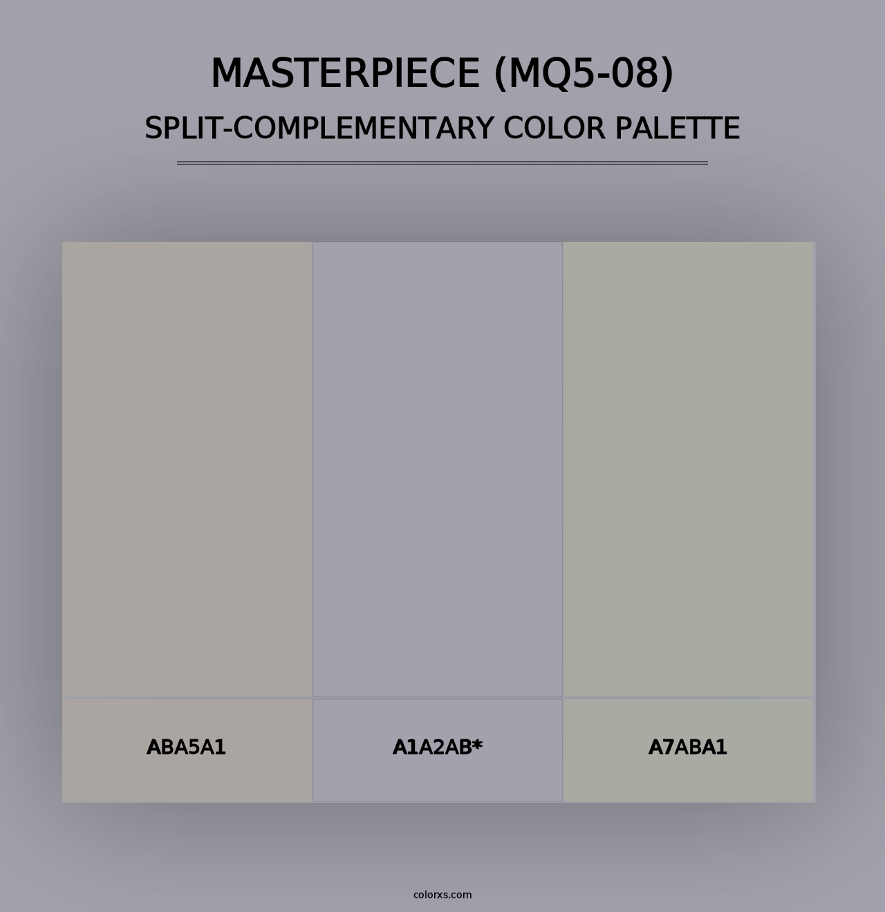 Masterpiece (MQ5-08) - Split-Complementary Color Palette