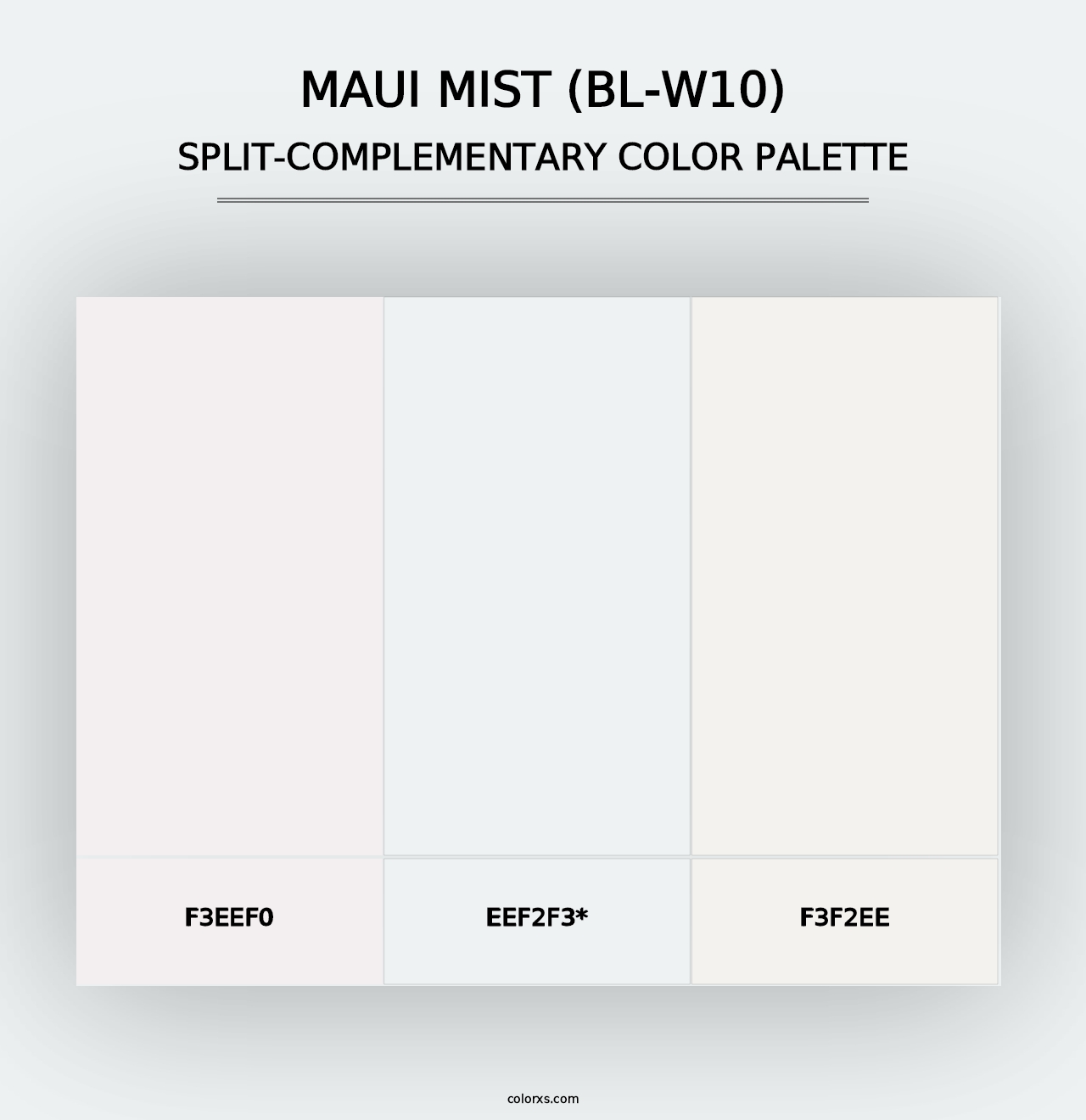 Maui Mist (BL-W10) - Split-Complementary Color Palette