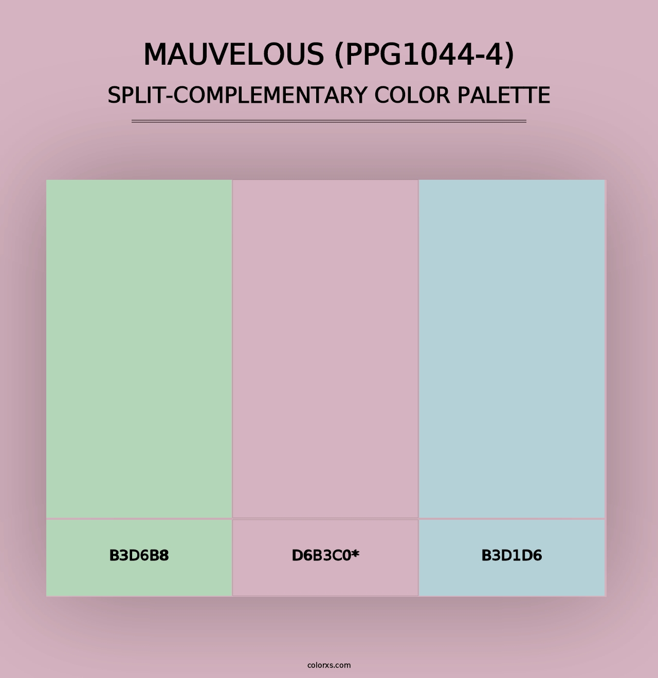 Mauvelous (PPG1044-4) - Split-Complementary Color Palette