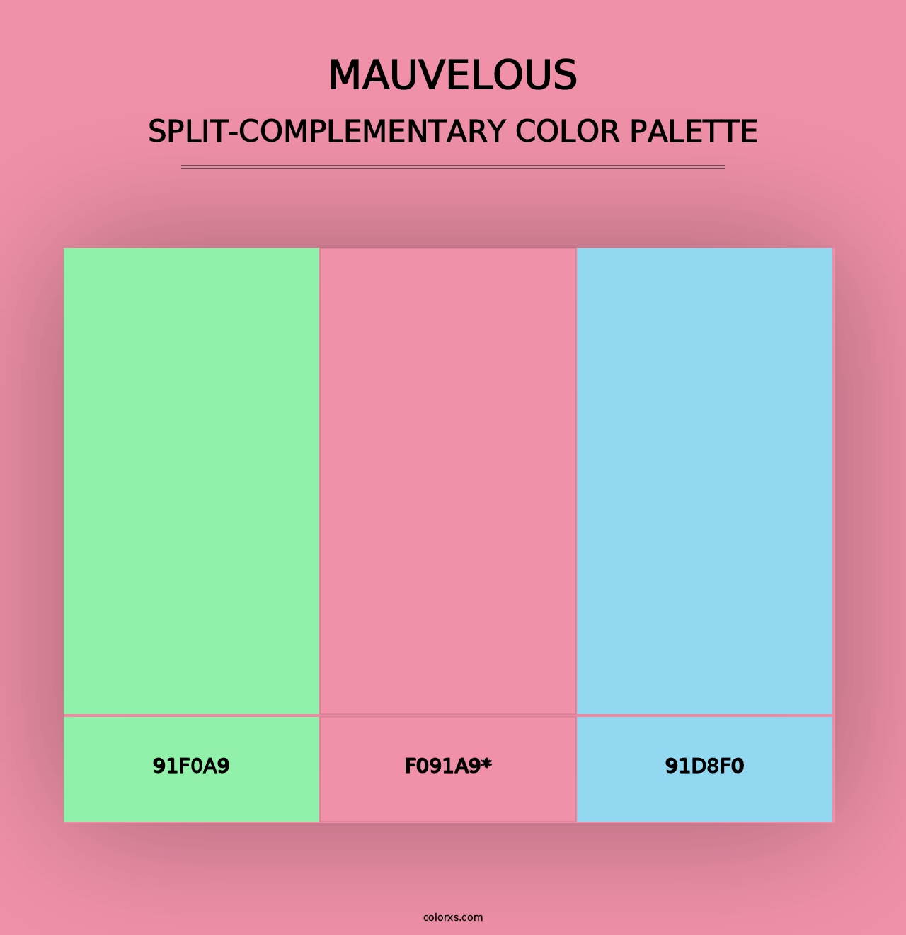 Mauvelous - Split-Complementary Color Palette