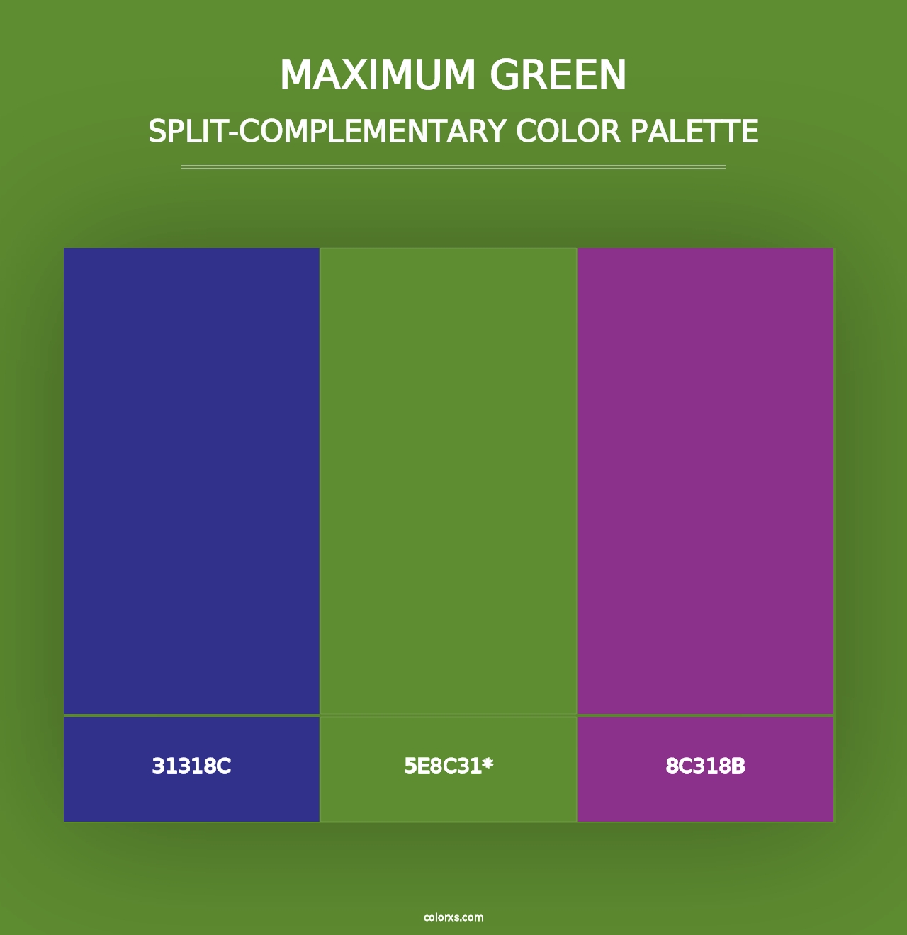 Maximum Green - Split-Complementary Color Palette