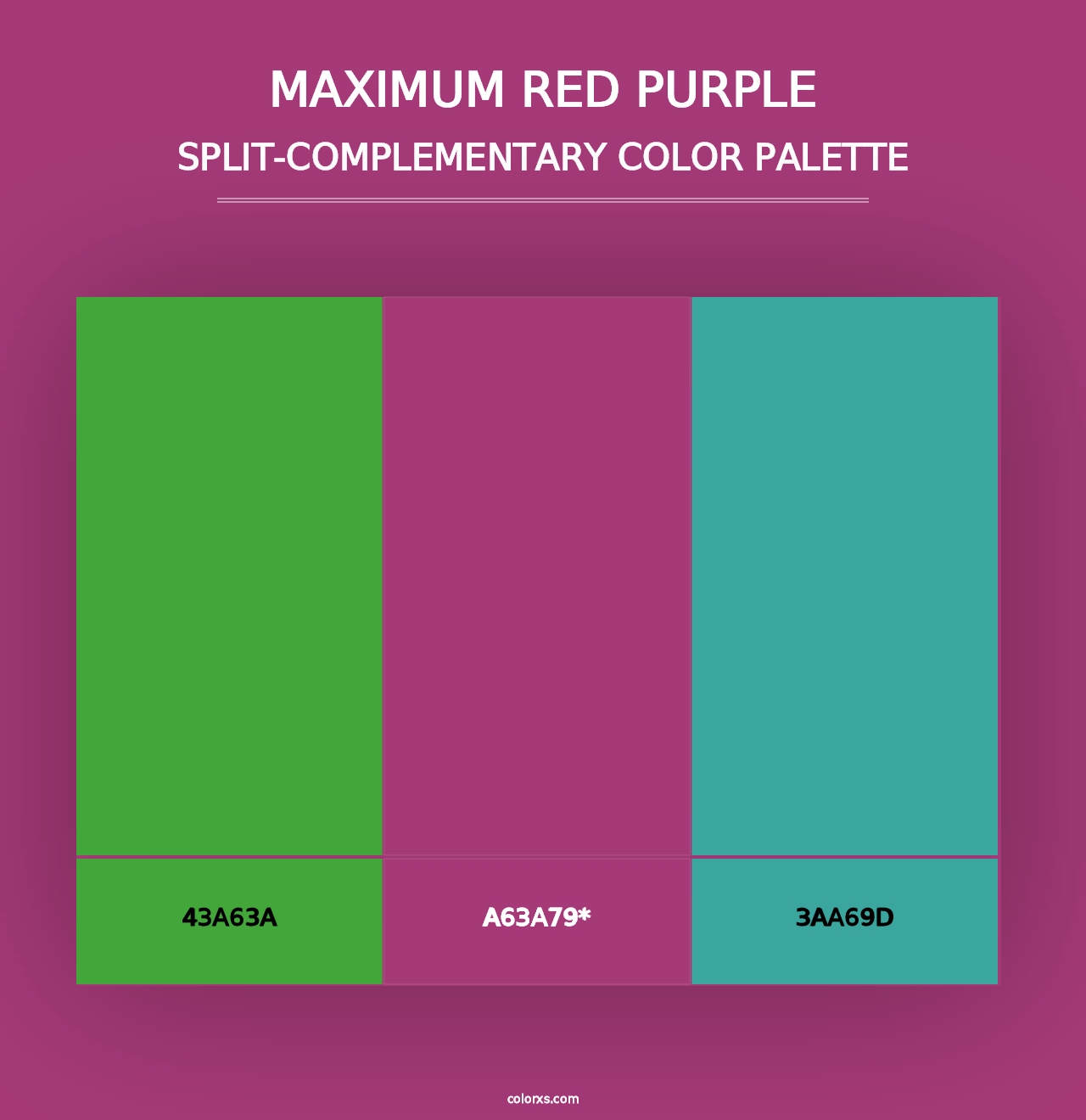 Maximum Red Purple - Split-Complementary Color Palette