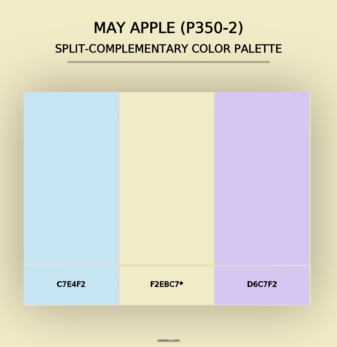 May Apple (P350-2) - Split-Complementary Color Palette