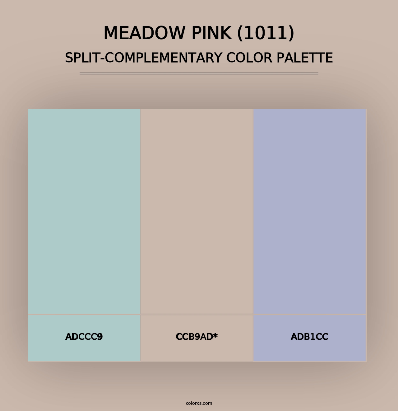 Meadow Pink (1011) - Split-Complementary Color Palette