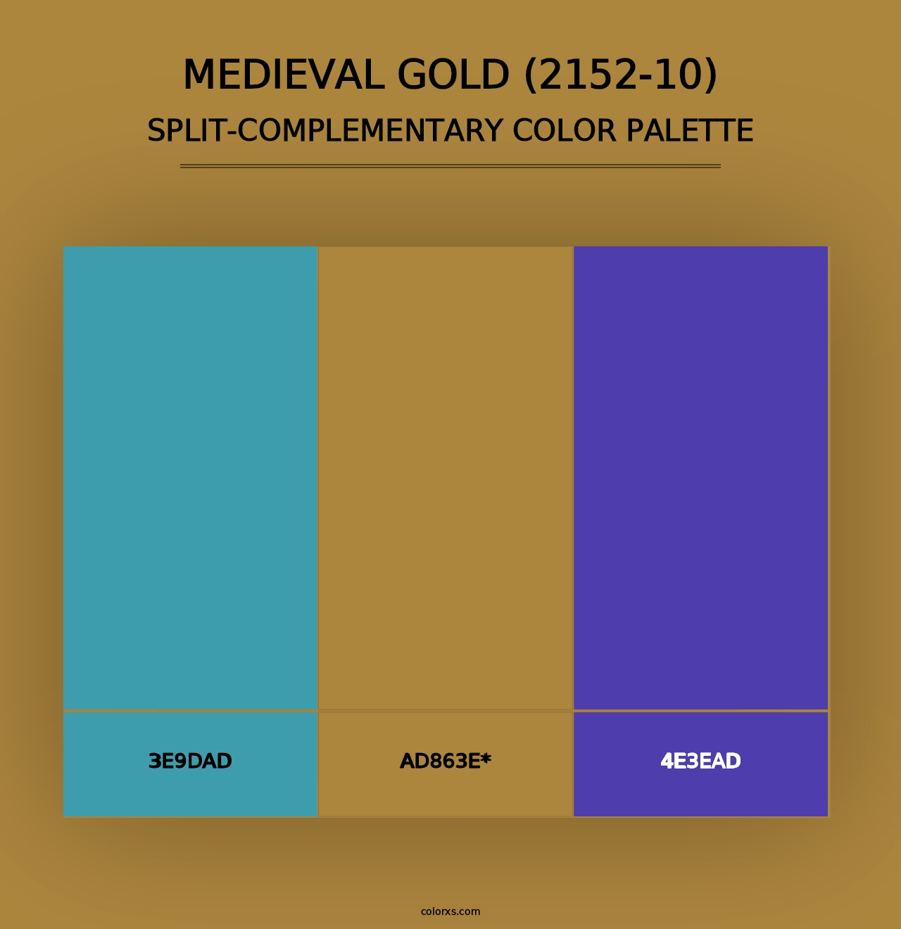 Medieval Gold (2152-10) - Split-Complementary Color Palette