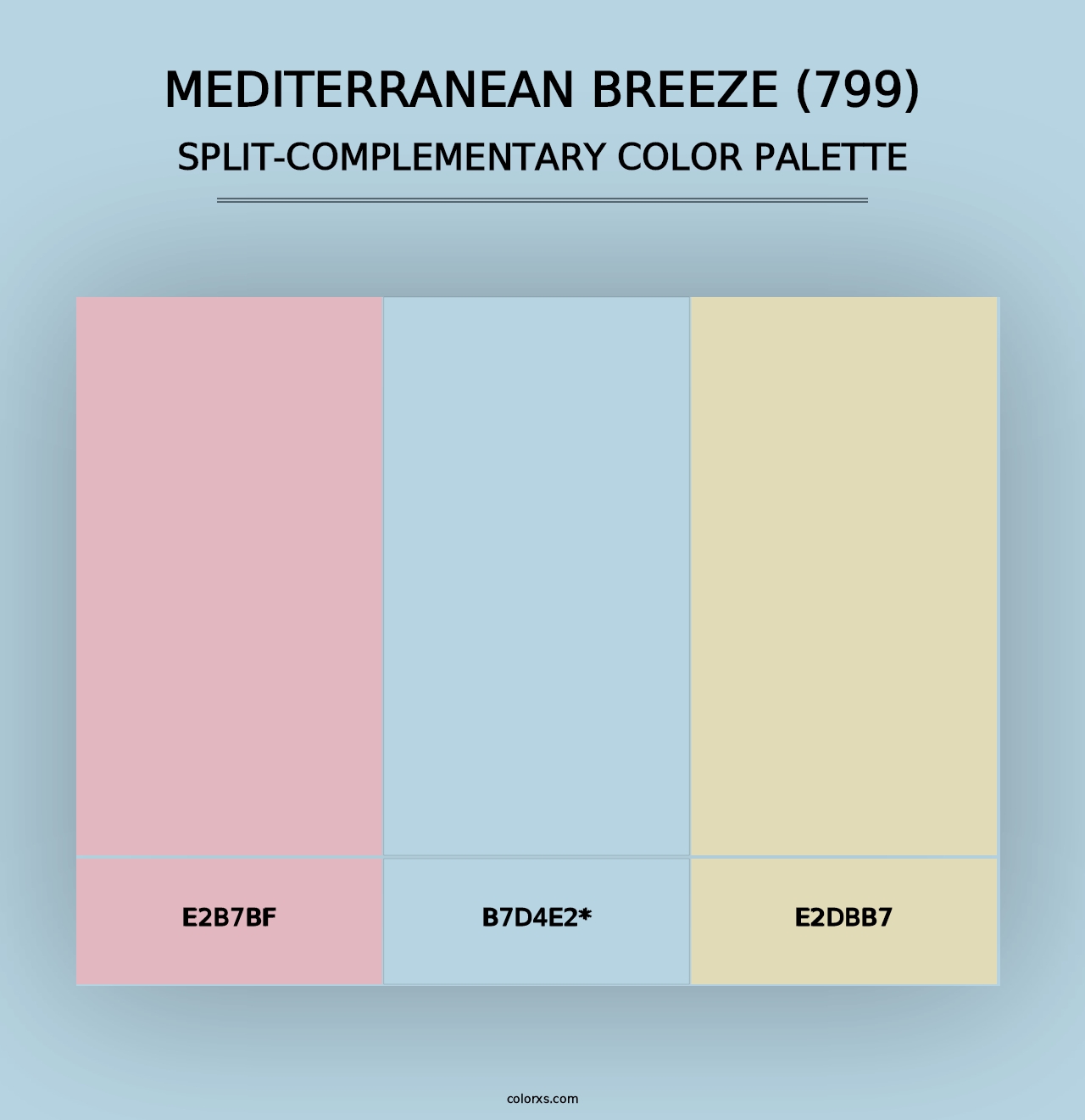 Mediterranean Breeze (799) - Split-Complementary Color Palette