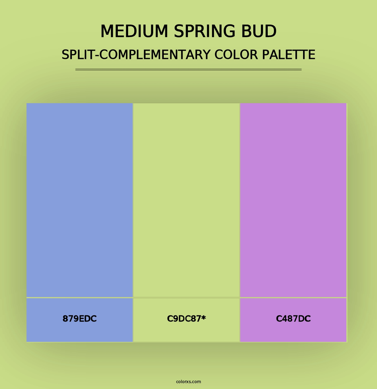 Medium Spring Bud - Split-Complementary Color Palette