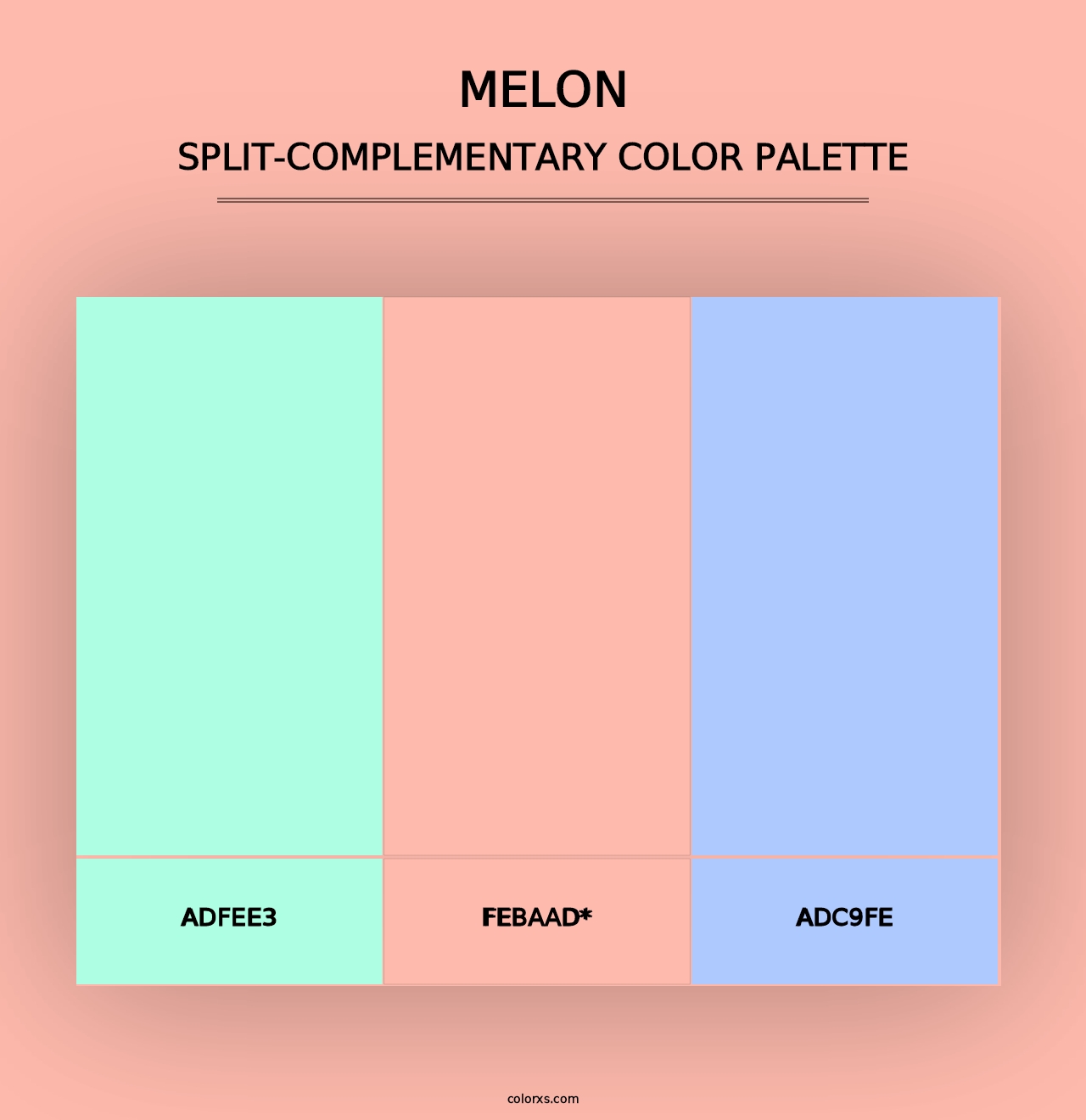 Melon - Split-Complementary Color Palette