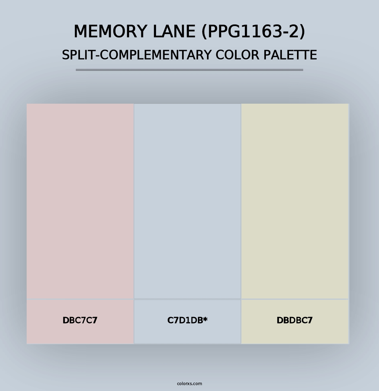 Memory Lane (PPG1163-2) - Split-Complementary Color Palette