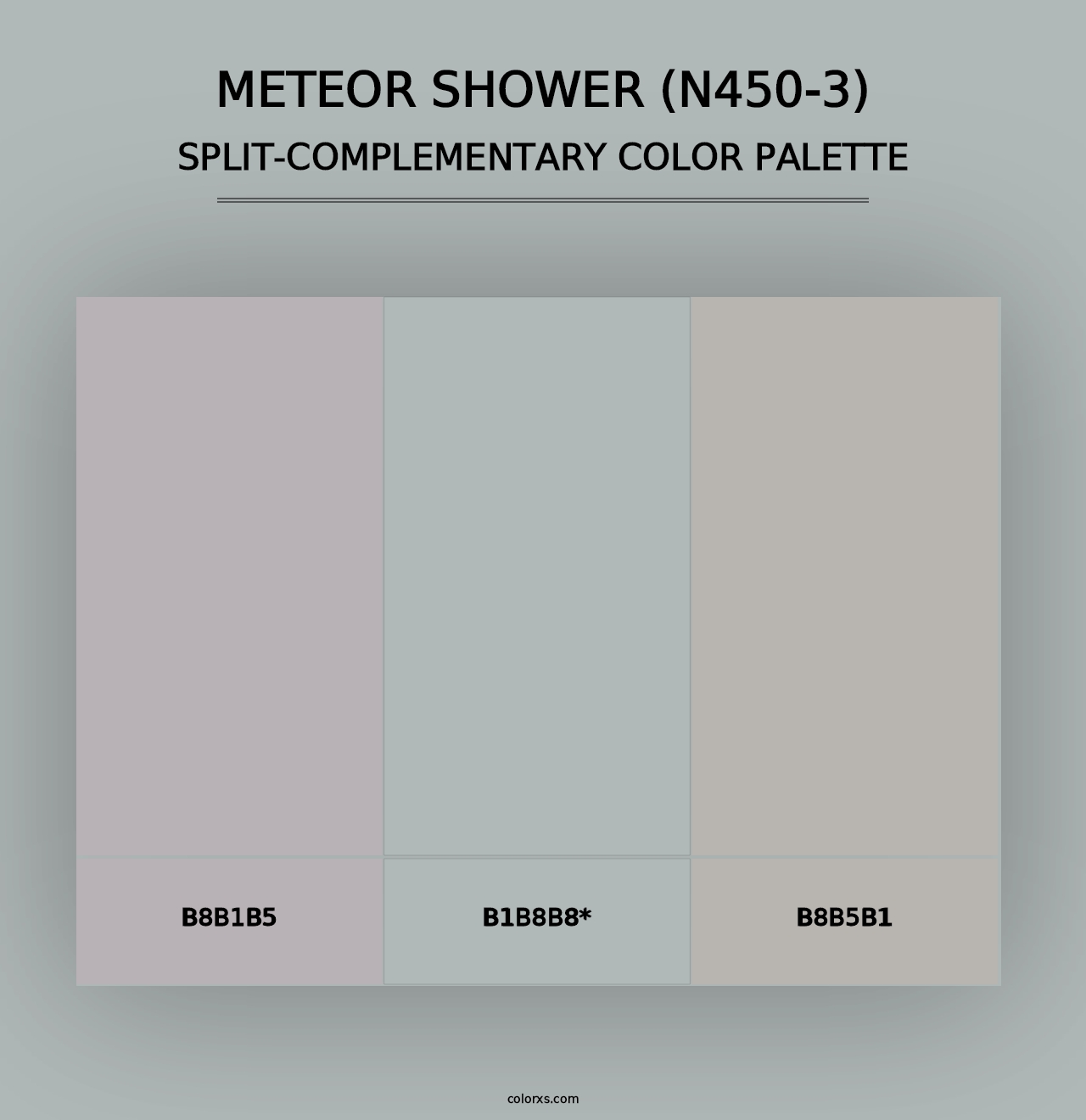 Meteor Shower (N450-3) - Split-Complementary Color Palette