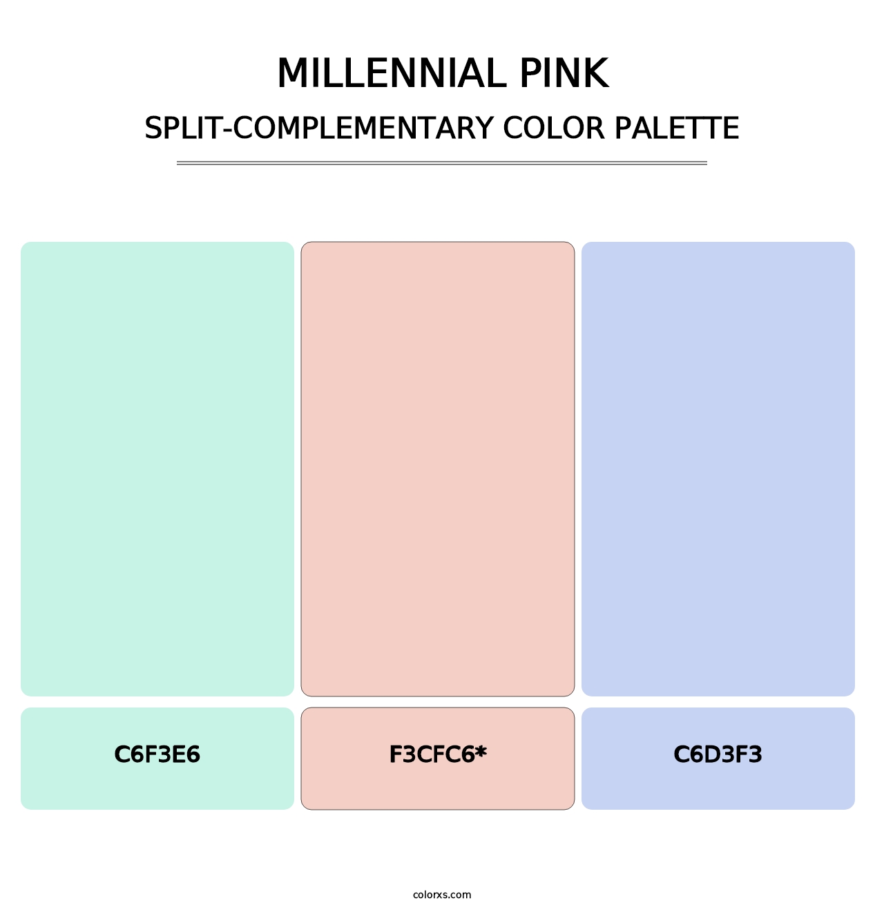 Millennial Pink - Split-Complementary Color Palette