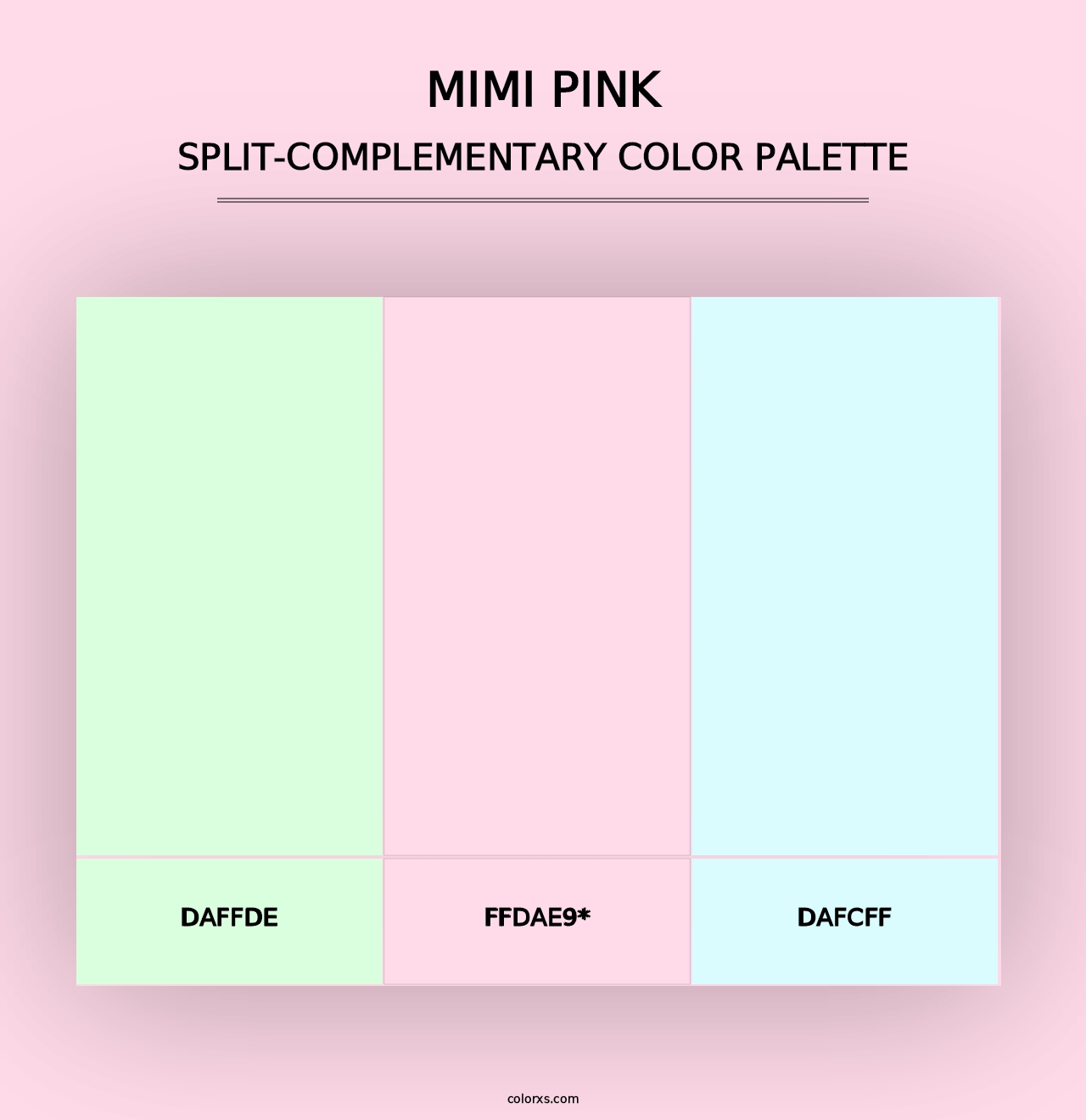 Mimi Pink - Split-Complementary Color Palette