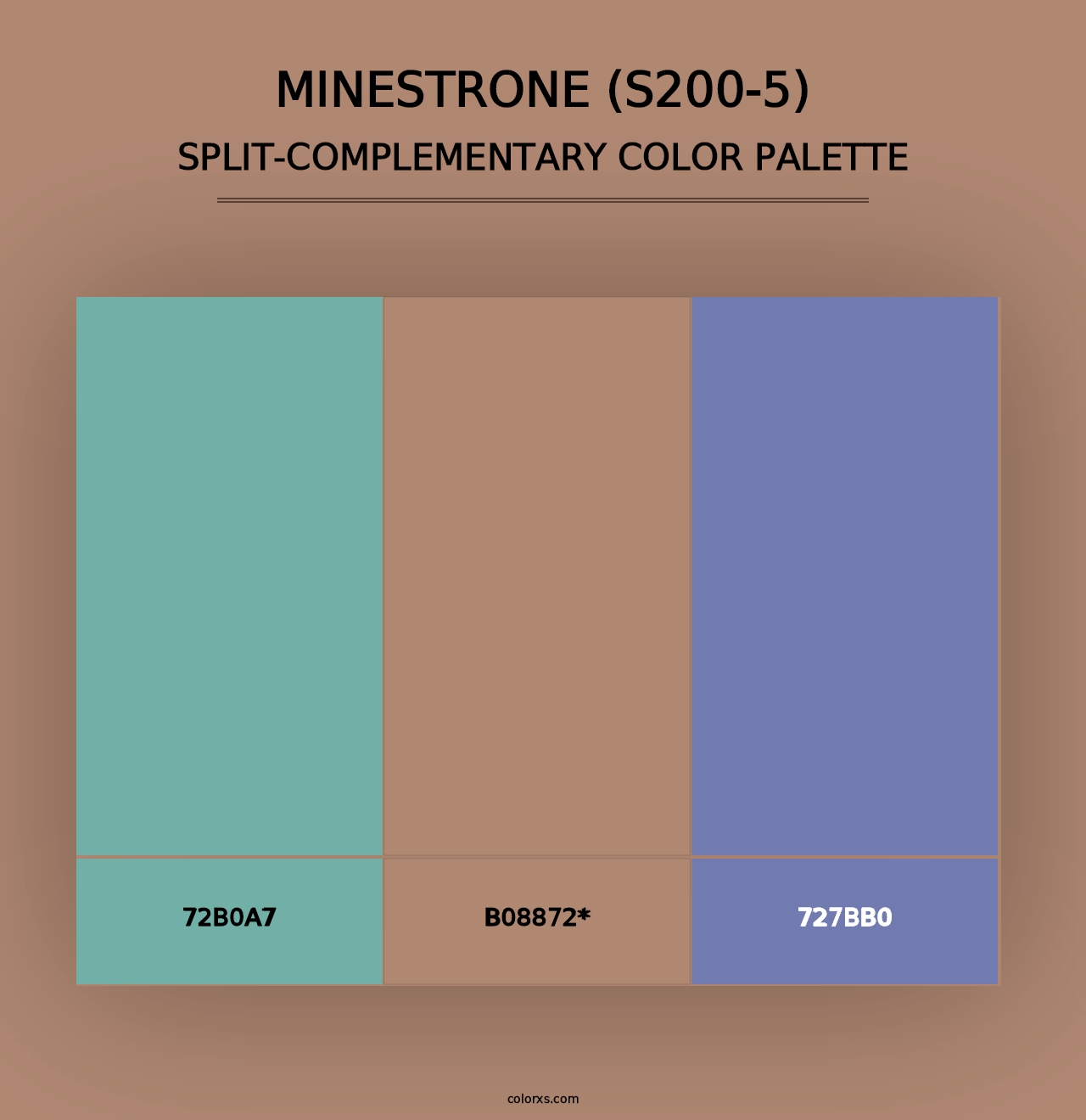 Minestrone (S200-5) - Split-Complementary Color Palette