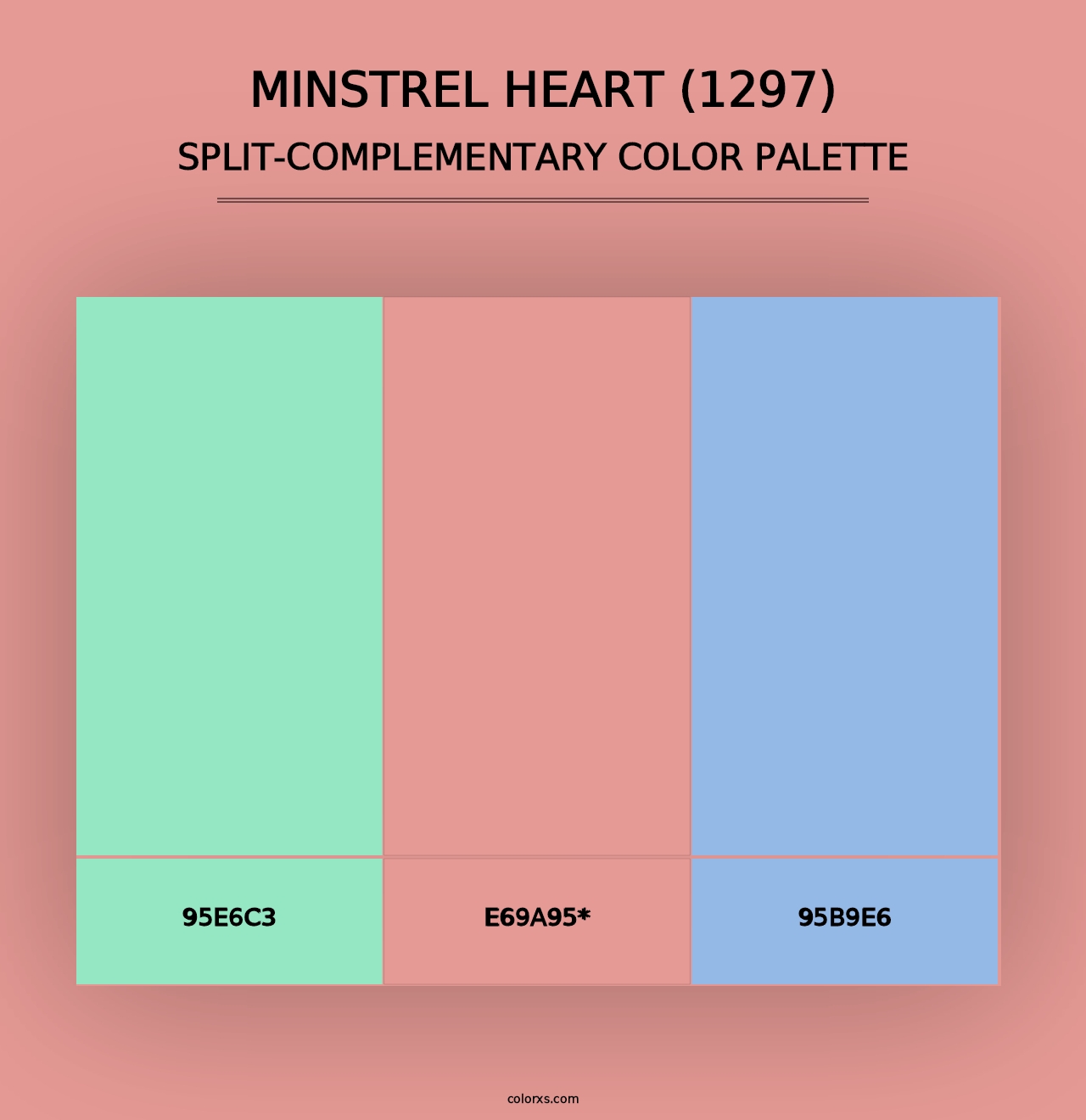 Minstrel Heart (1297) - Split-Complementary Color Palette