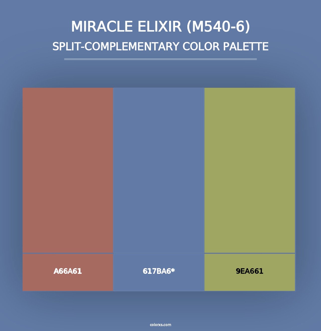 Miracle Elixir (M540-6) - Split-Complementary Color Palette