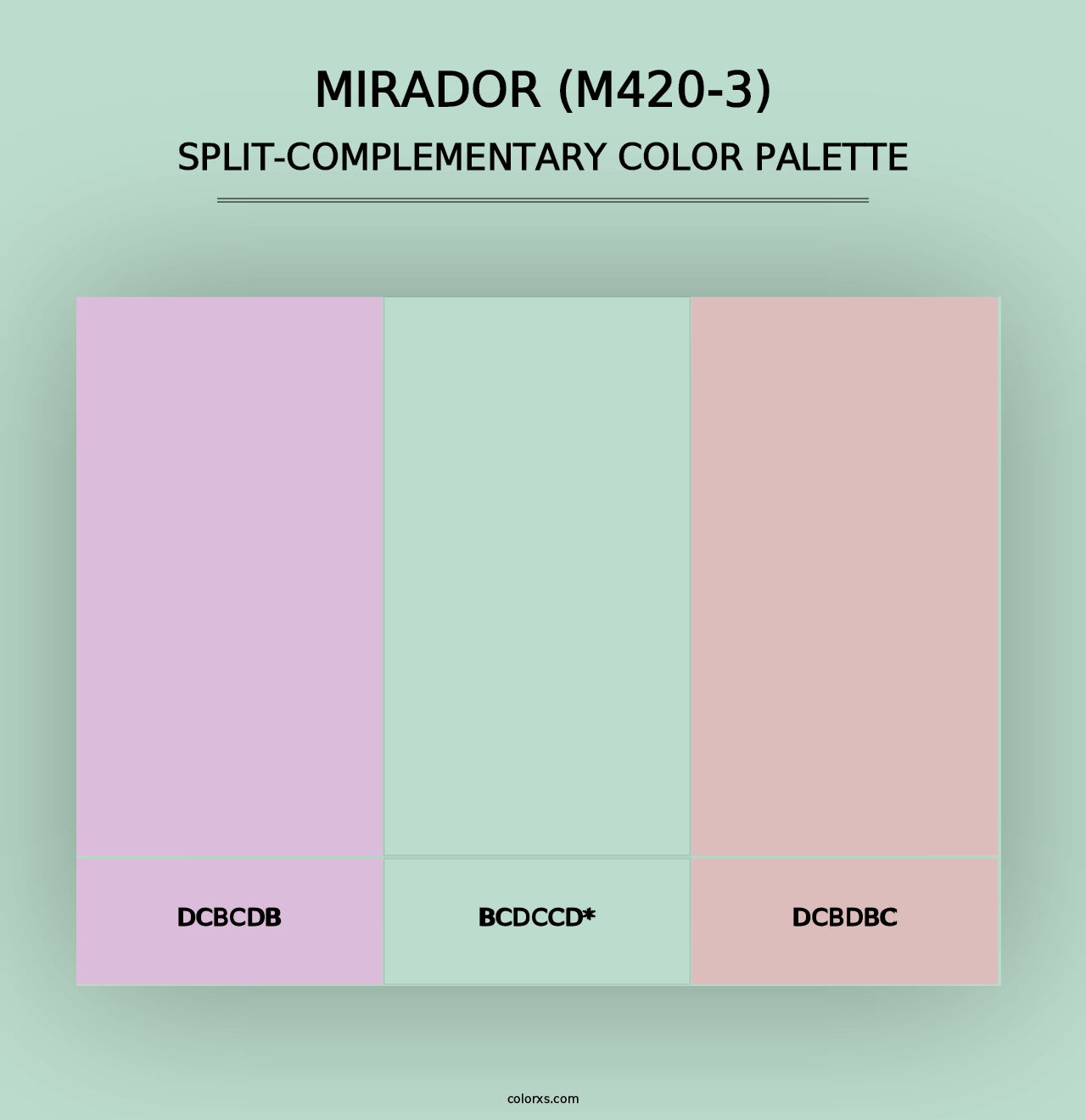 Mirador (M420-3) - Split-Complementary Color Palette