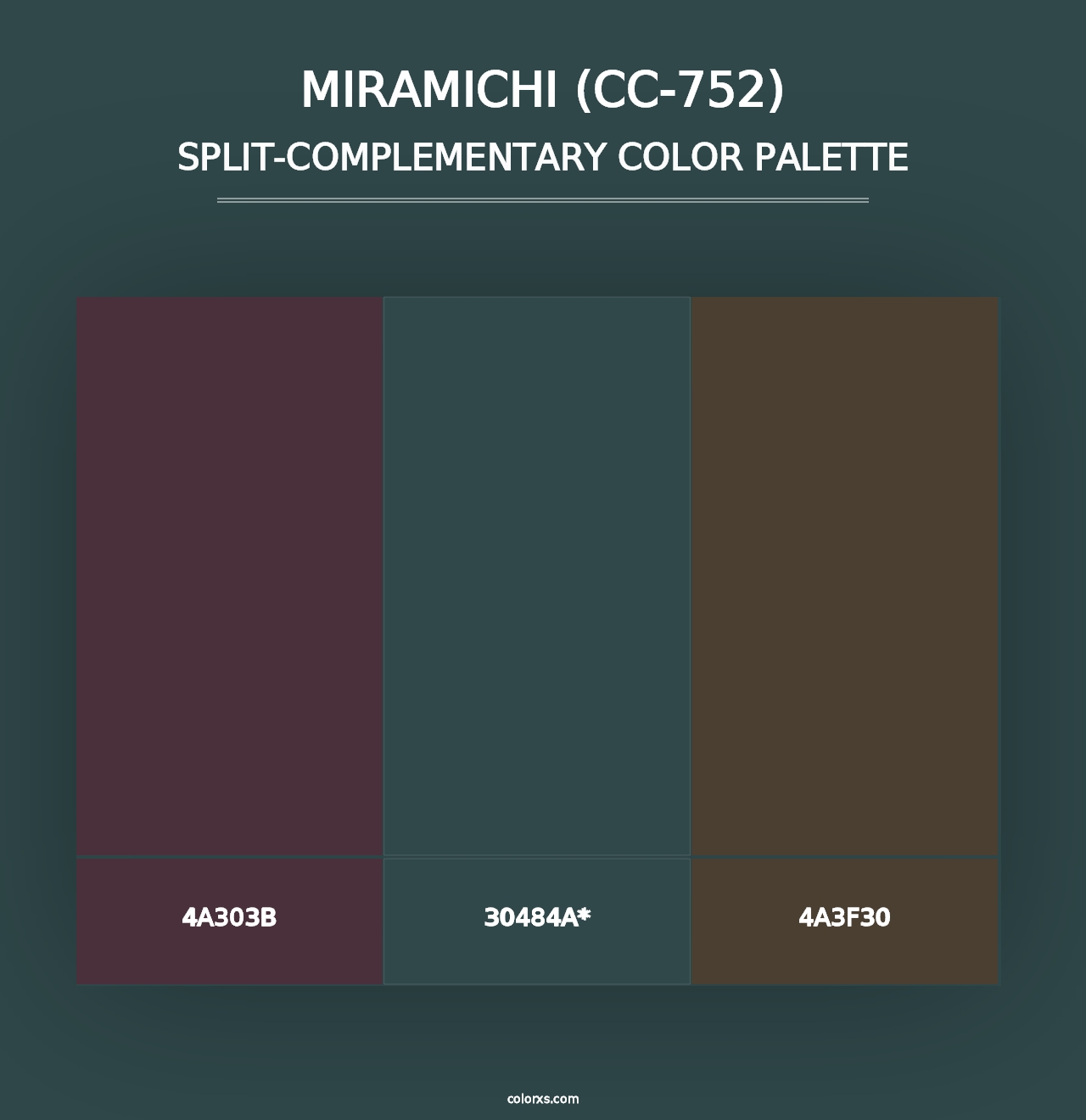 Miramichi (CC-752) - Split-Complementary Color Palette