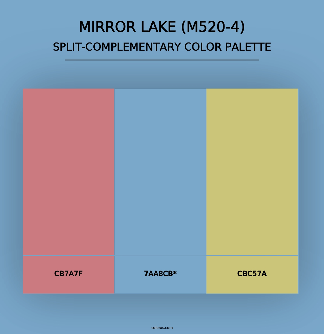 Mirror Lake (M520-4) - Split-Complementary Color Palette