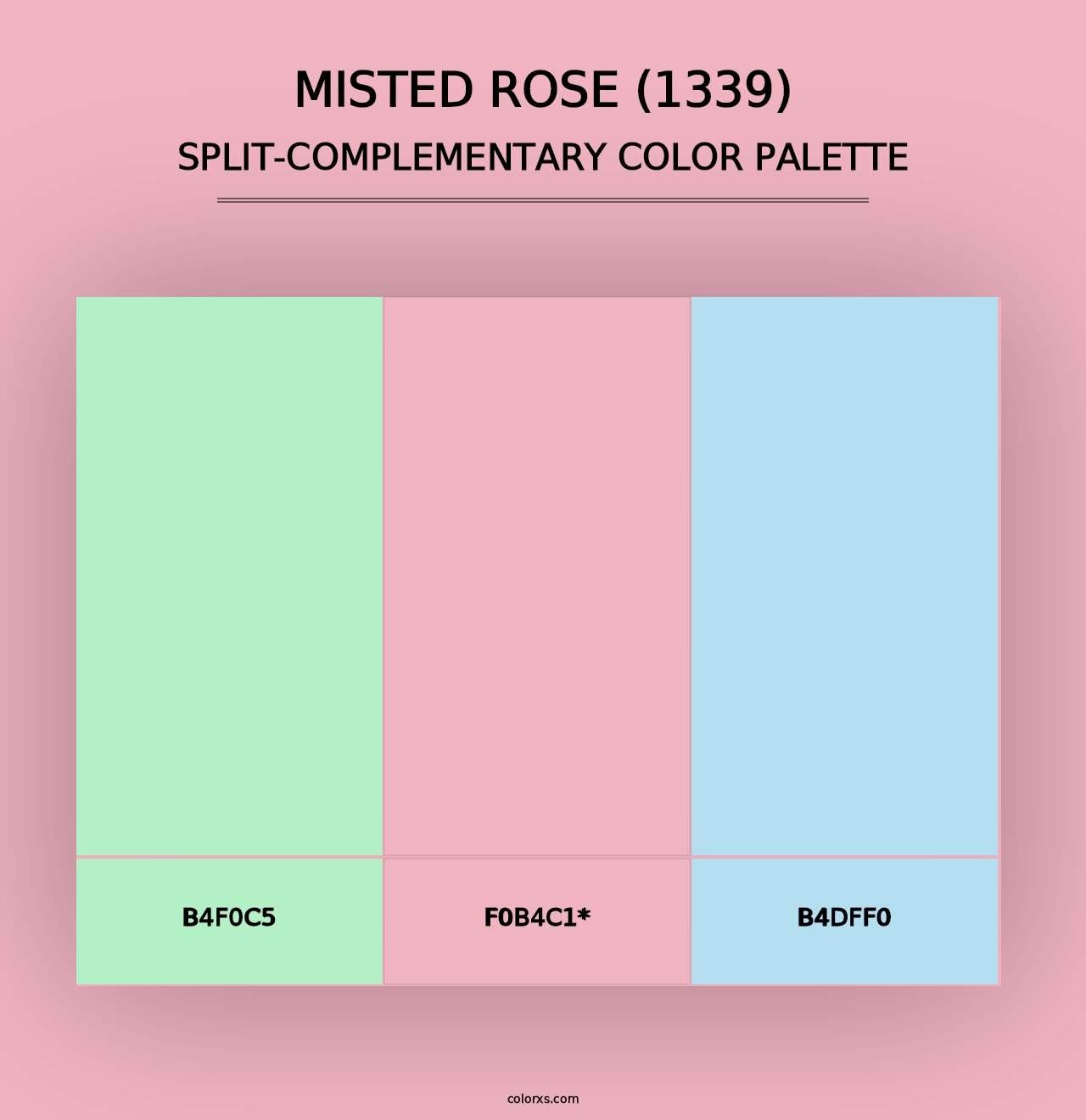 Misted Rose (1339) - Split-Complementary Color Palette