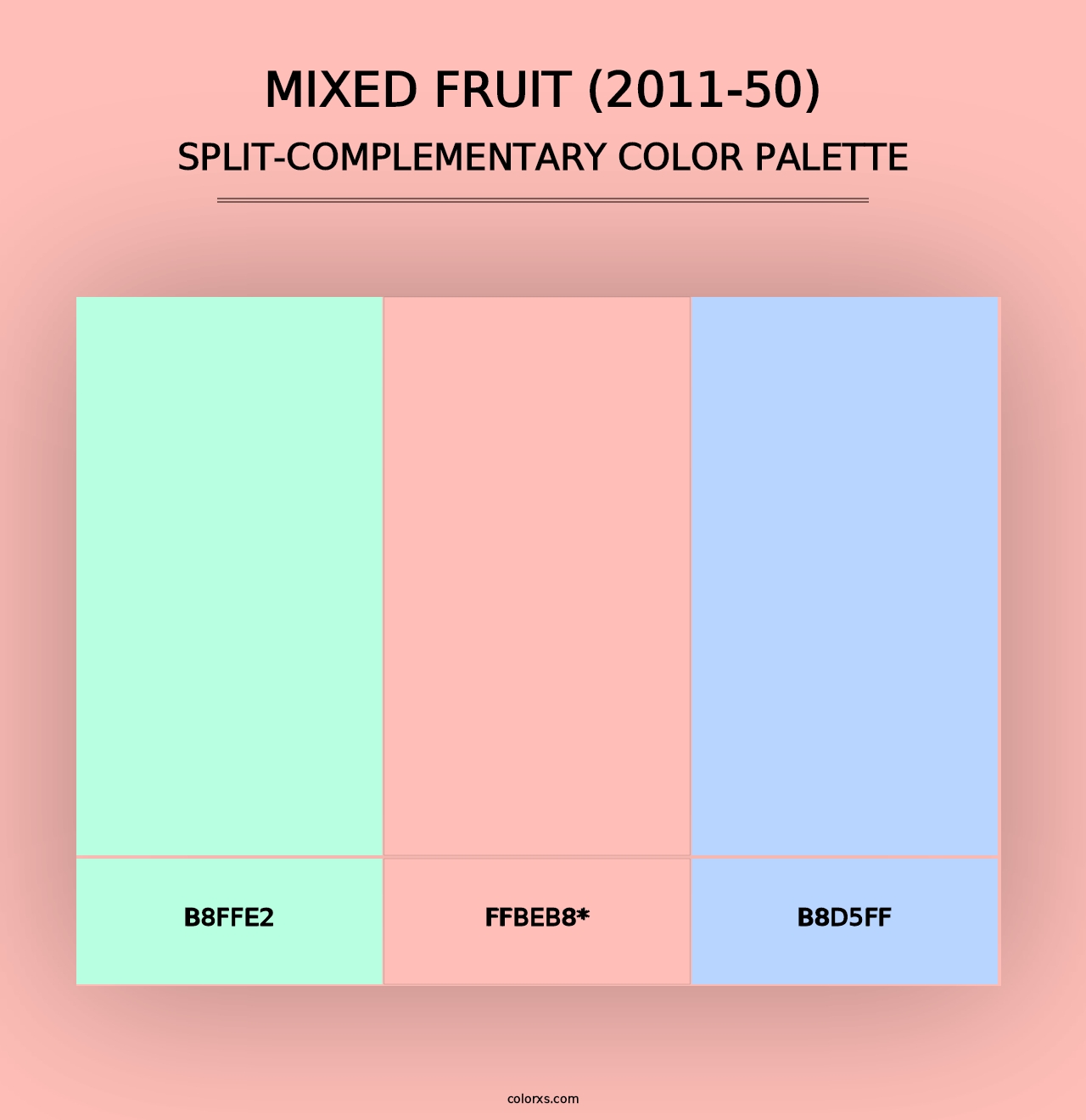 Mixed Fruit (2011-50) - Split-Complementary Color Palette