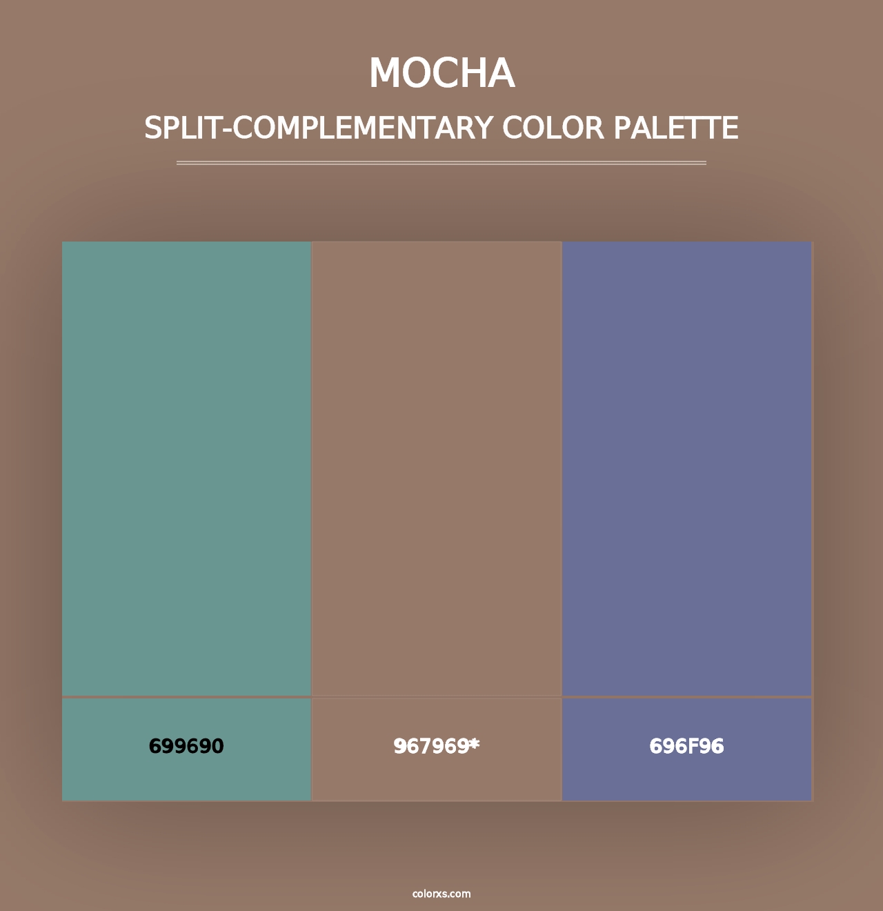 Mocha - Split-Complementary Color Palette