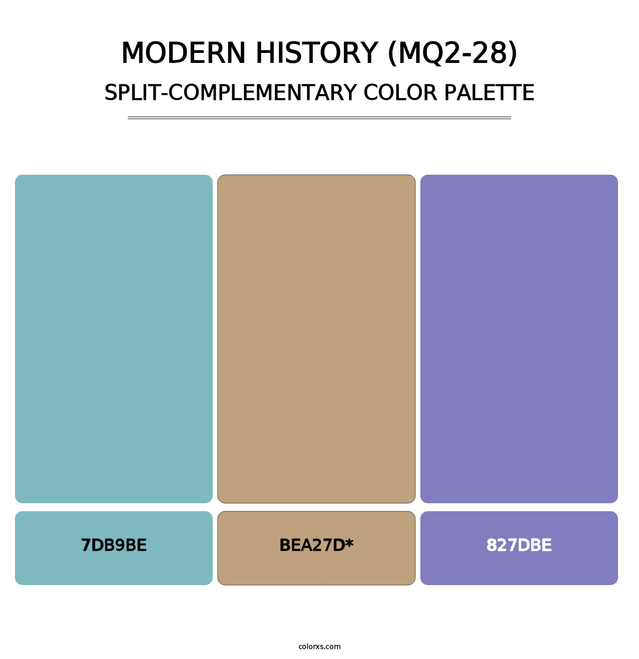 Modern History (MQ2-28) - Split-Complementary Color Palette