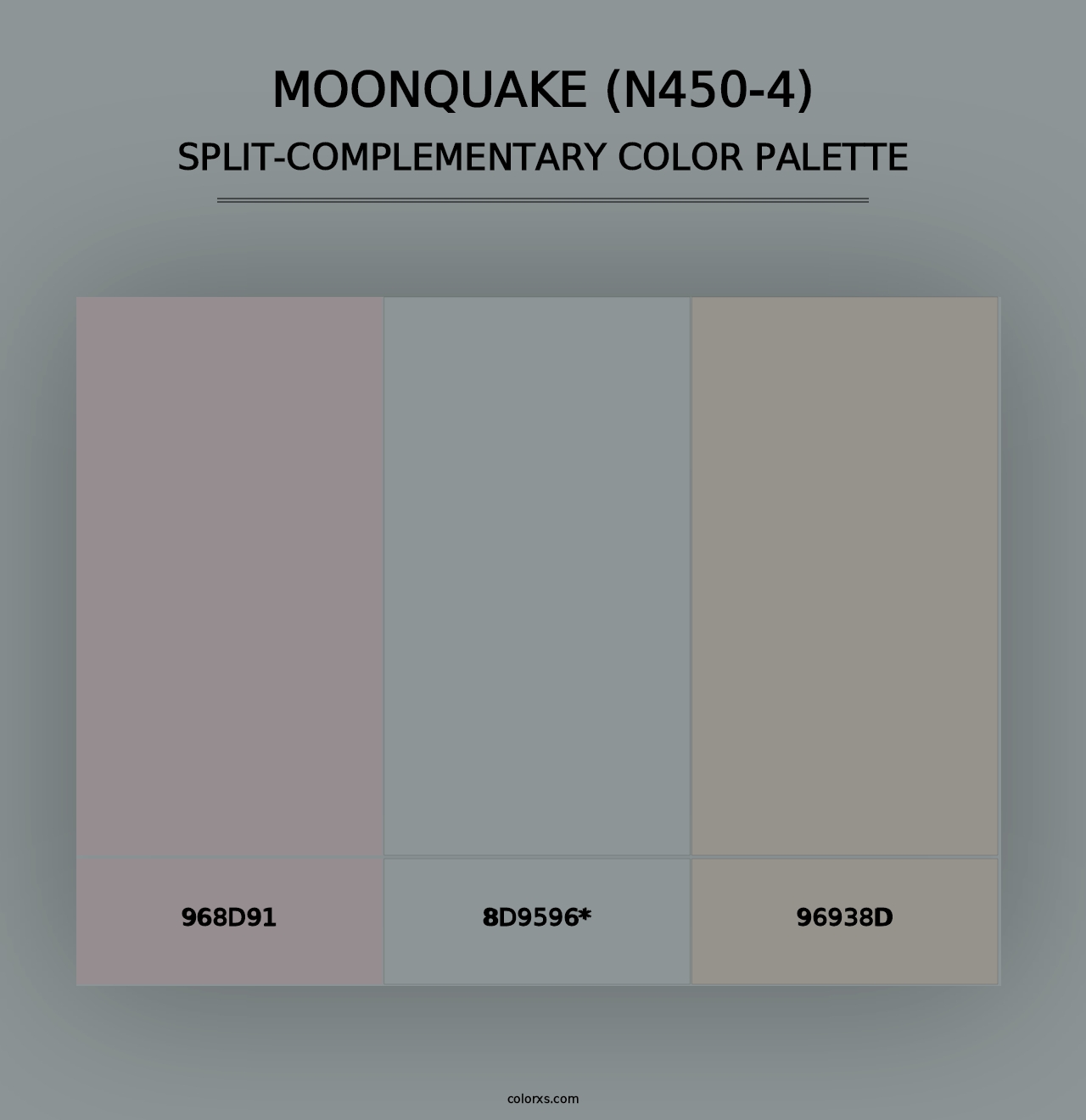 Moonquake (N450-4) - Split-Complementary Color Palette