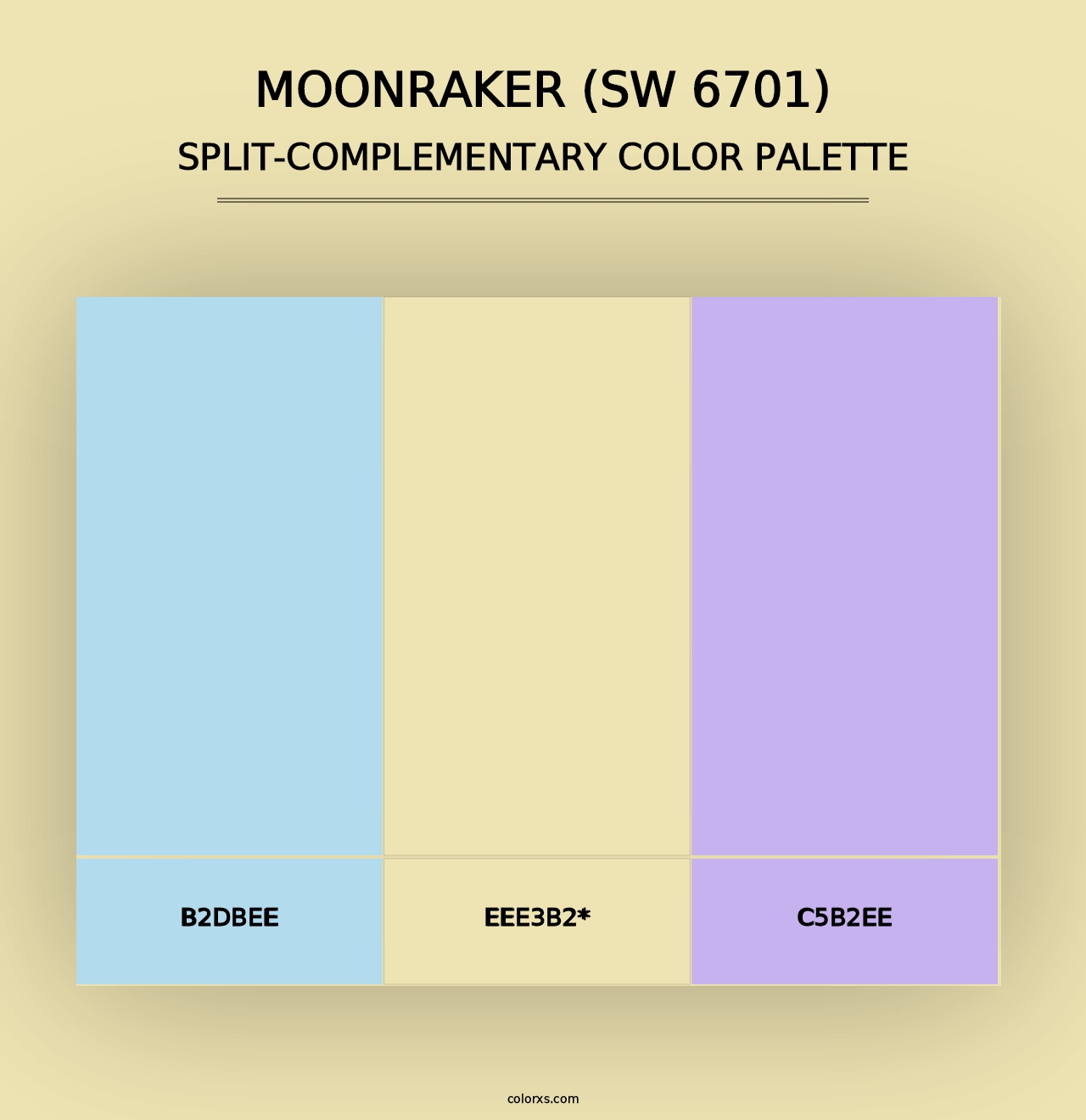 Moonraker (SW 6701) - Split-Complementary Color Palette