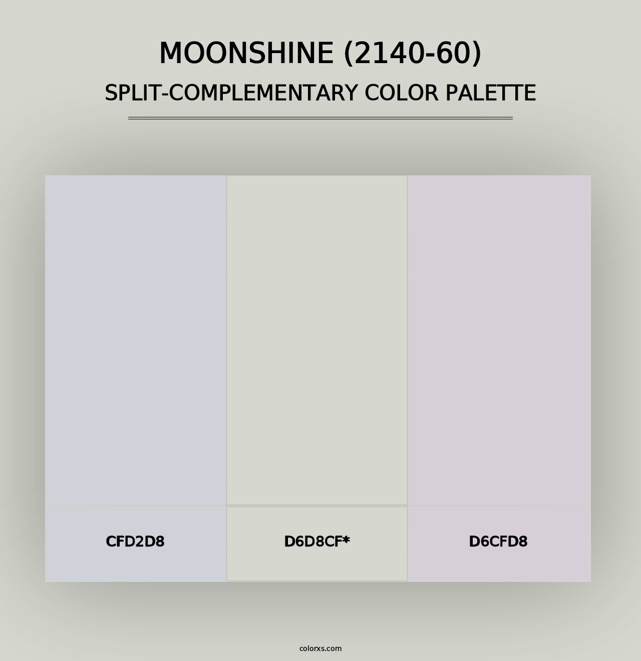 Moonshine (2140-60) - Split-Complementary Color Palette