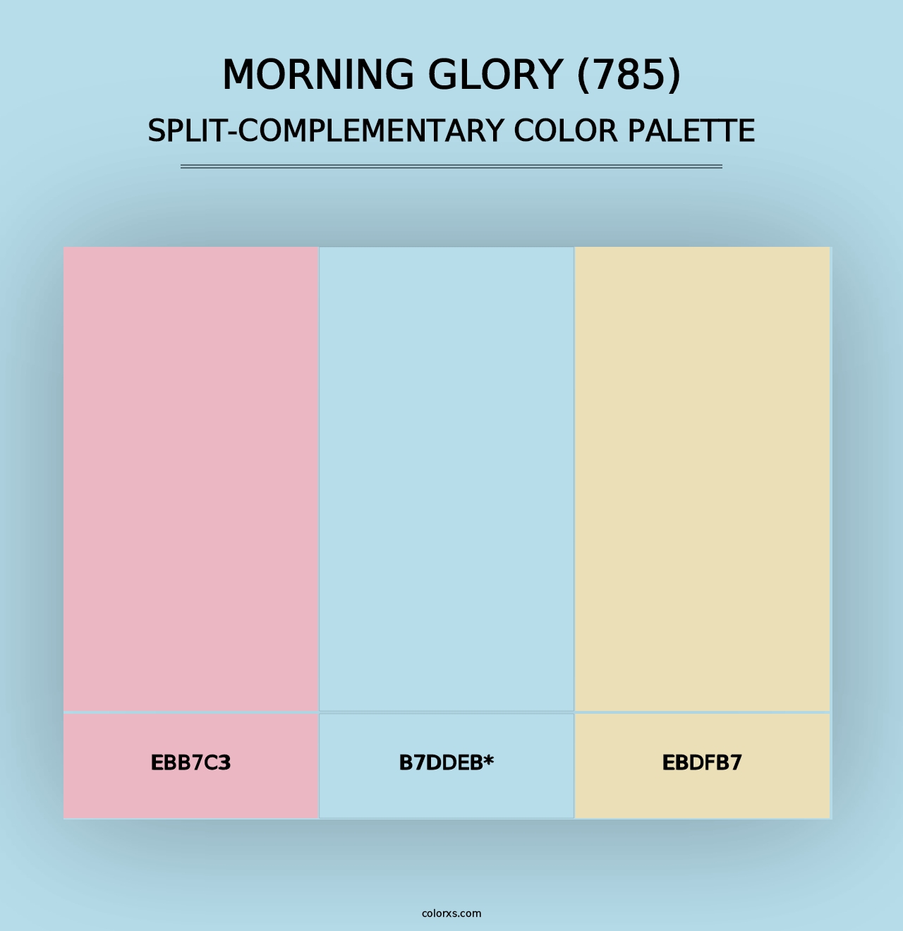 Morning Glory (785) - Split-Complementary Color Palette