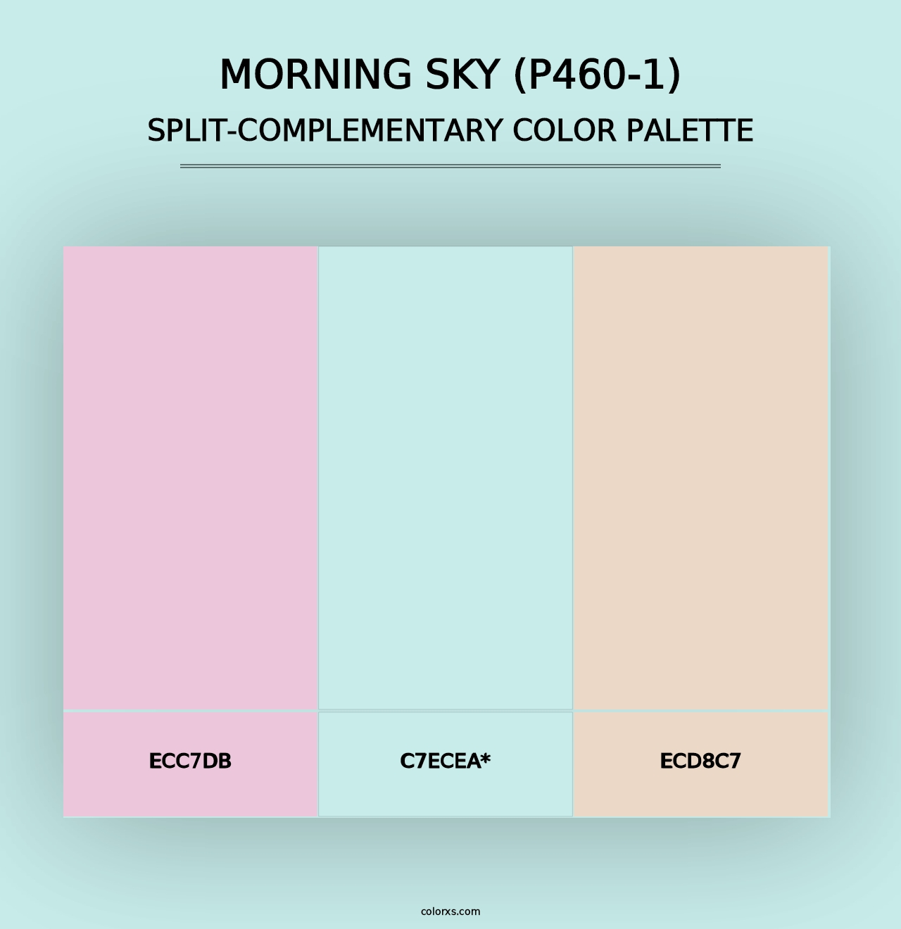 Morning Sky (P460-1) - Split-Complementary Color Palette