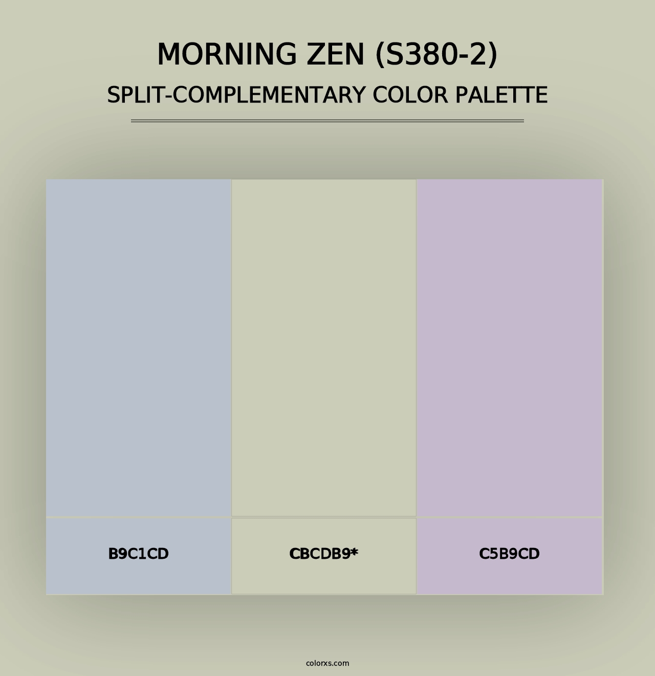 Morning Zen (S380-2) - Split-Complementary Color Palette