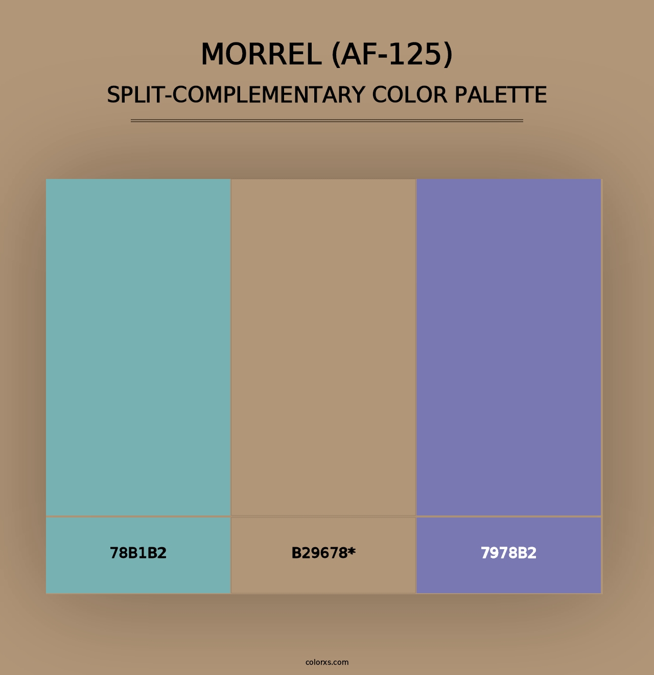 Morrel (AF-125) - Split-Complementary Color Palette