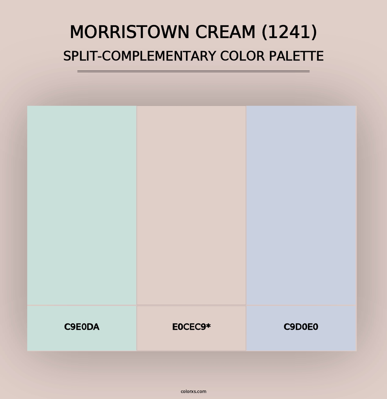 Morristown Cream (1241) - Split-Complementary Color Palette