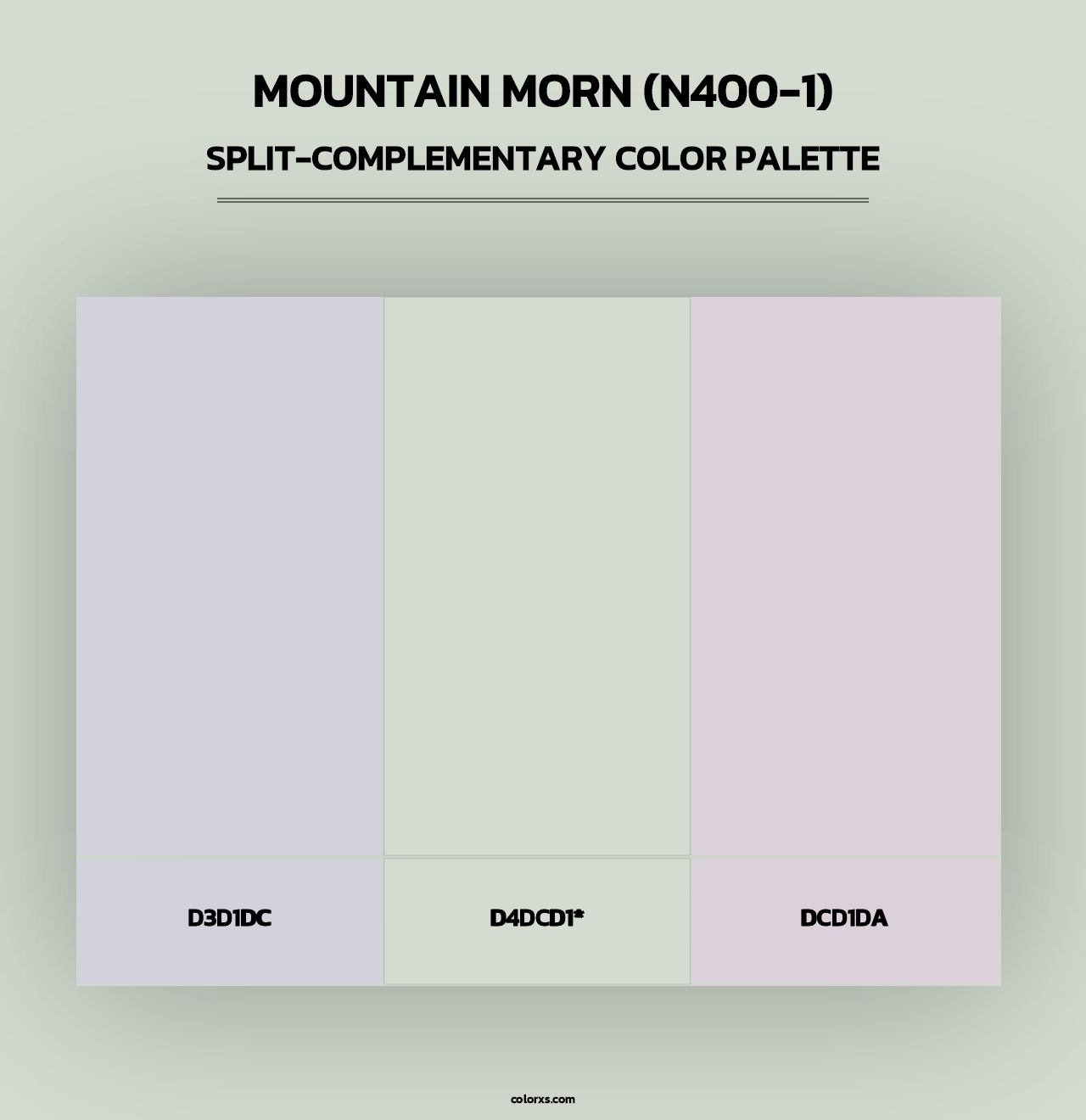 Mountain Morn (N400-1) - Split-Complementary Color Palette