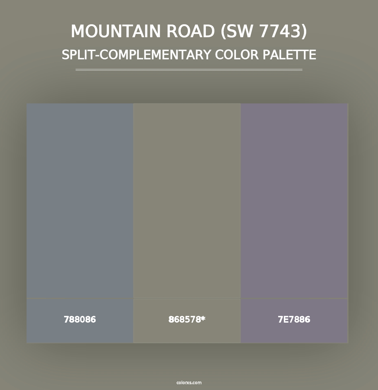 Mountain Road (SW 7743) - Split-Complementary Color Palette