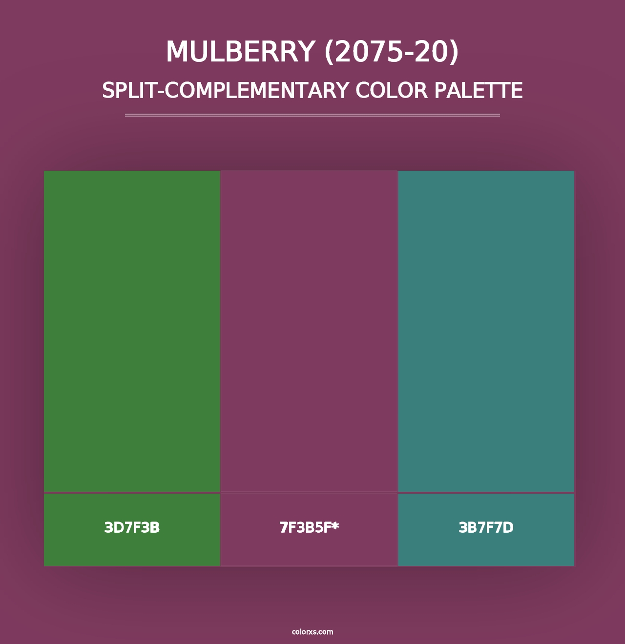 Mulberry (2075-20) - Split-Complementary Color Palette