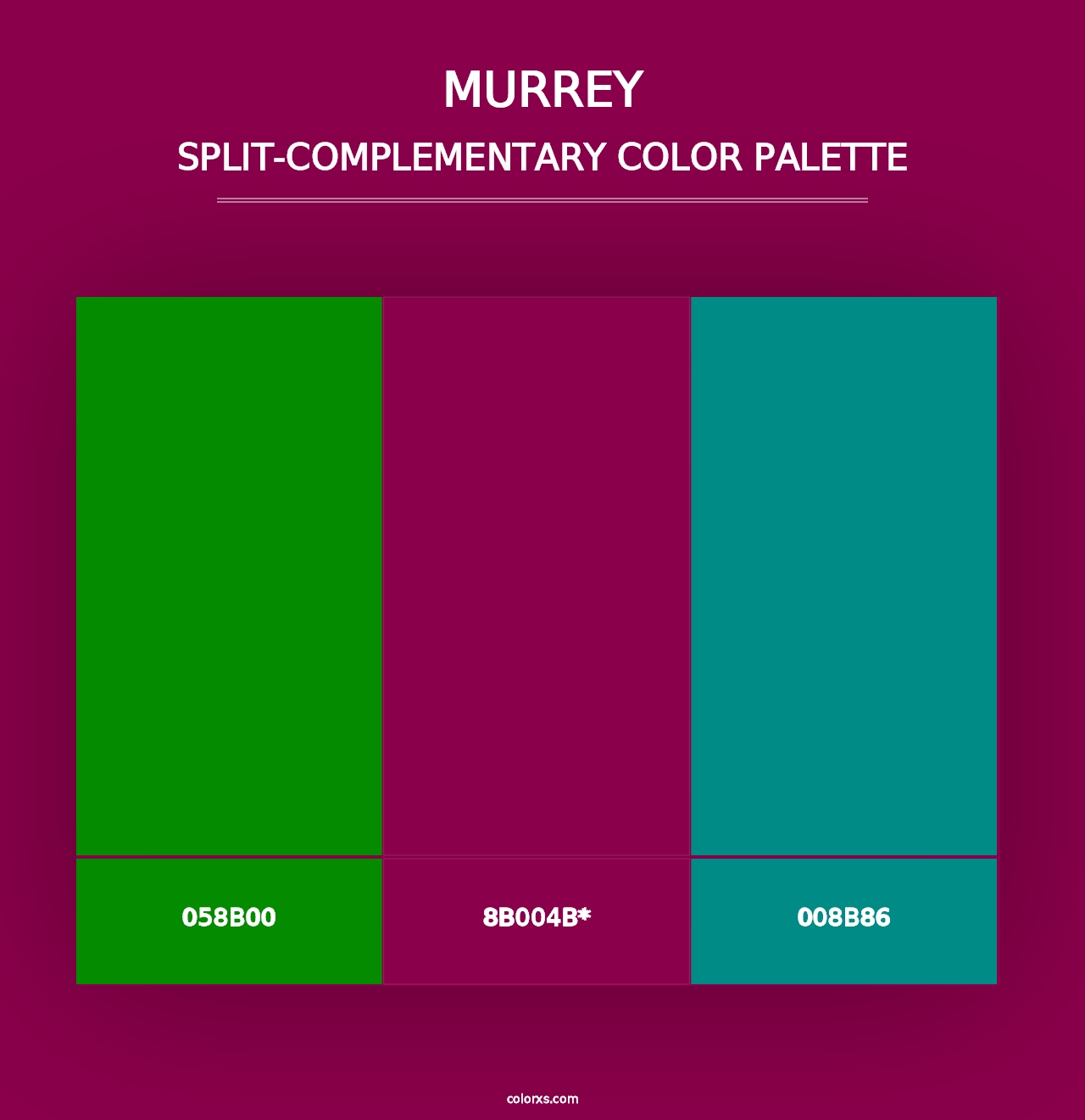 Murrey - Split-Complementary Color Palette