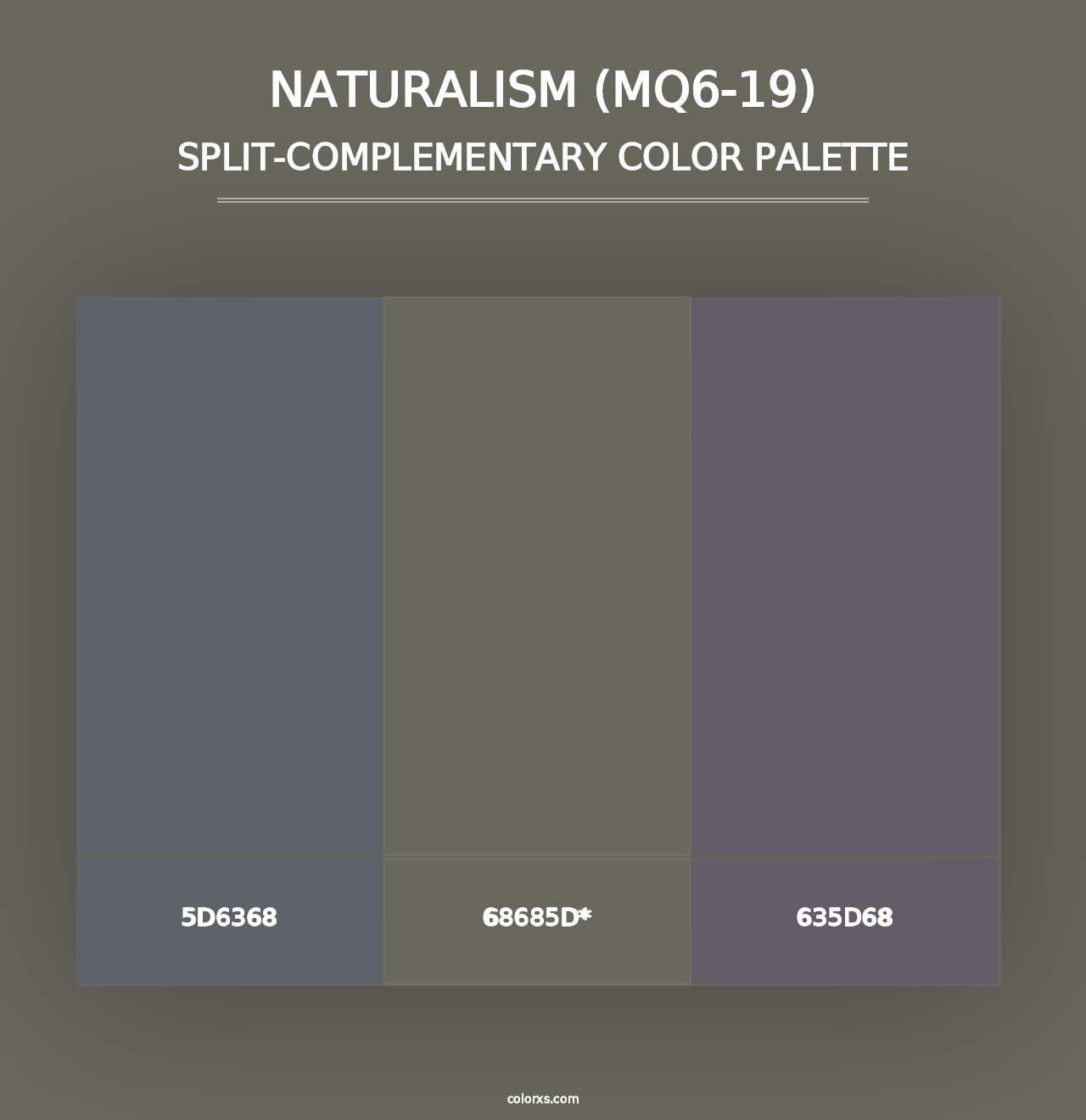 Naturalism (MQ6-19) - Split-Complementary Color Palette