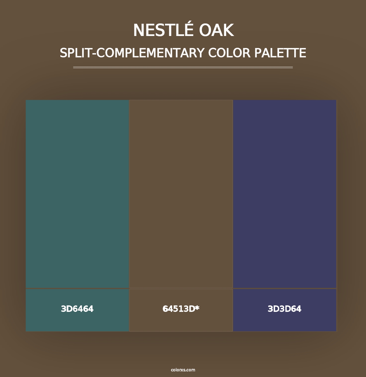 Nestlé Oak - Split-Complementary Color Palette