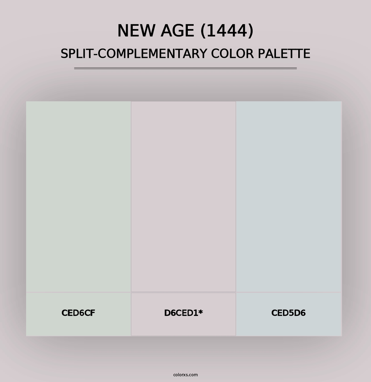 New Age (1444) - Split-Complementary Color Palette